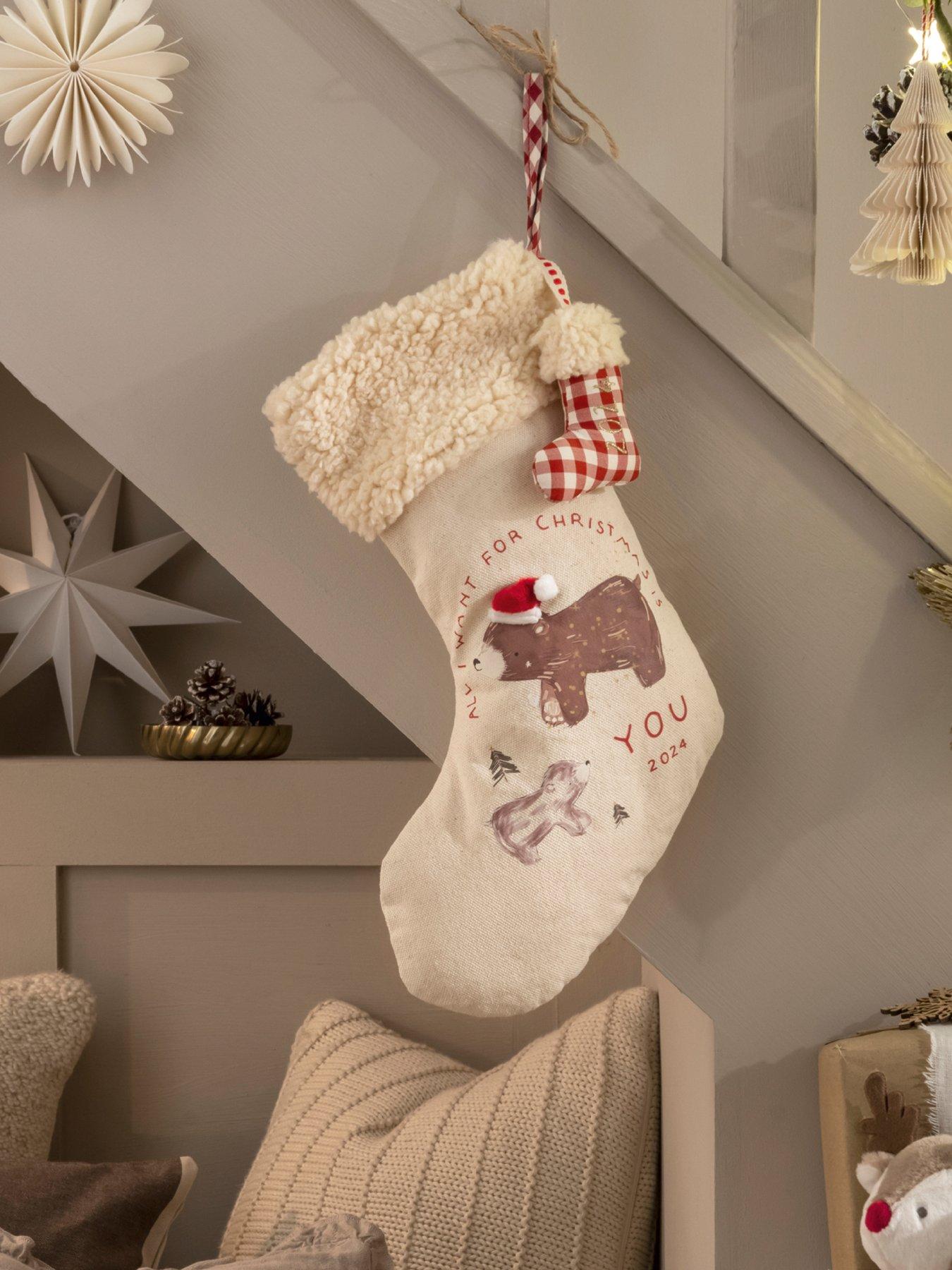 Mamas & Papas Small Stocking - Calico Bear 2024