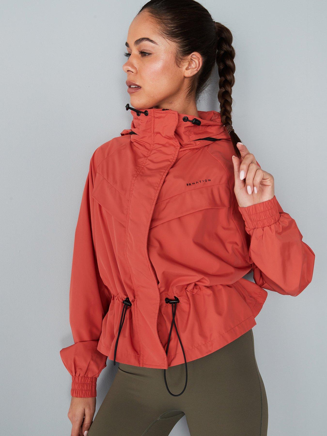 P.E Nation Womens Training Shelter Jacket - Red