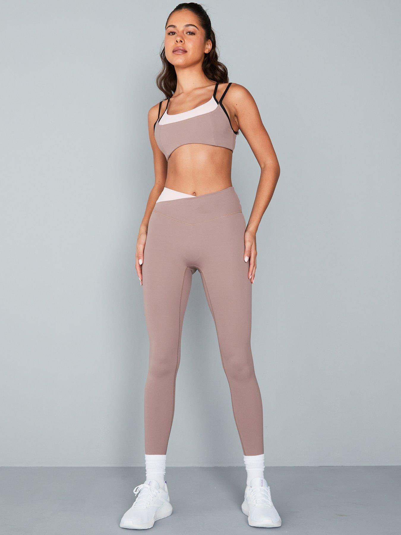 Image 3 of 6 of P.E Nation Womens Training Wander Full Length Tights - Pink