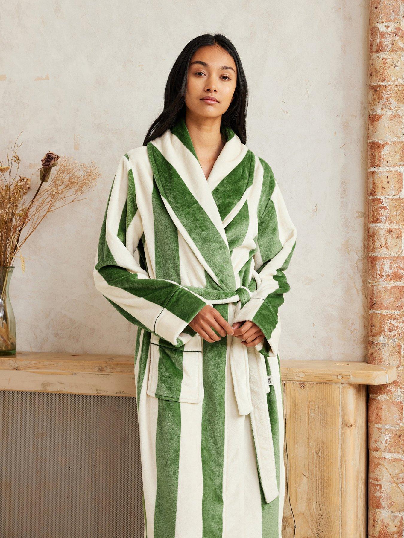  image of chelsea-peers-longline-robe-khaki