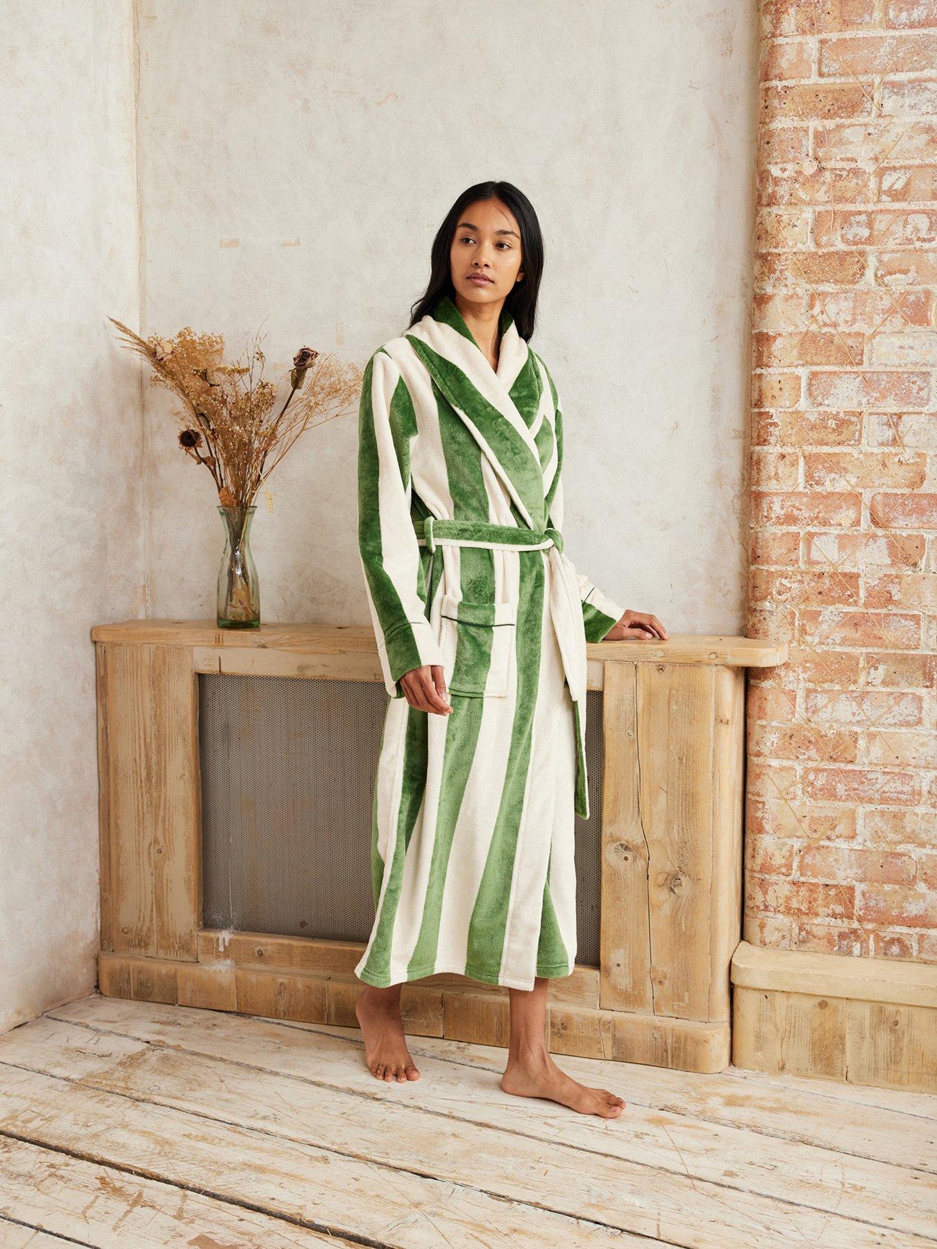  image of chelsea-peers-longline-robe-khaki