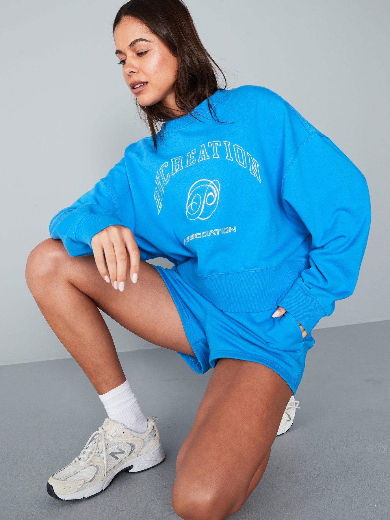 Image 1 of 6 of P.E Nation Womens Training Adobe Sweat - Blue