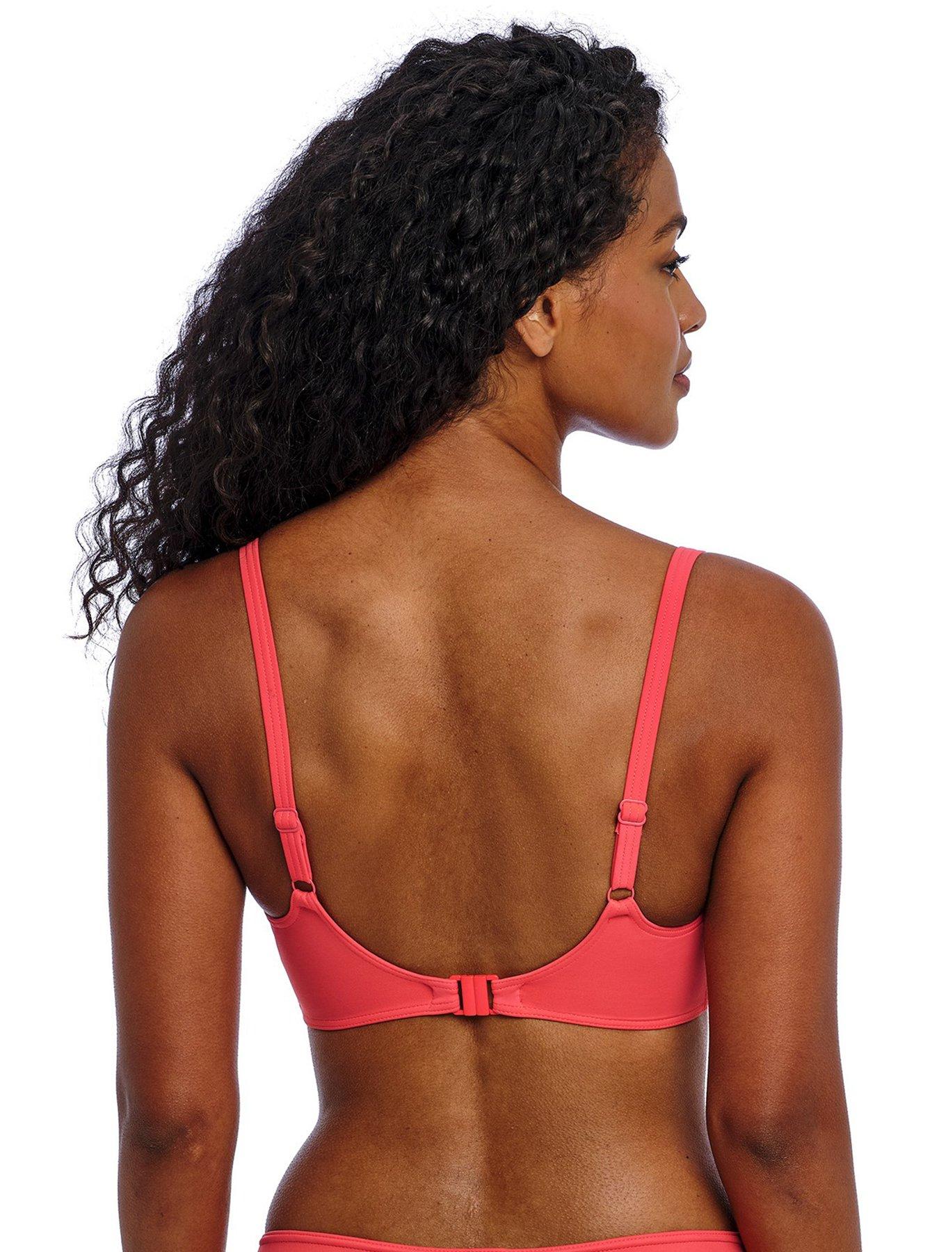  image of freya-underwired-sweetheart-bikini-top-orange