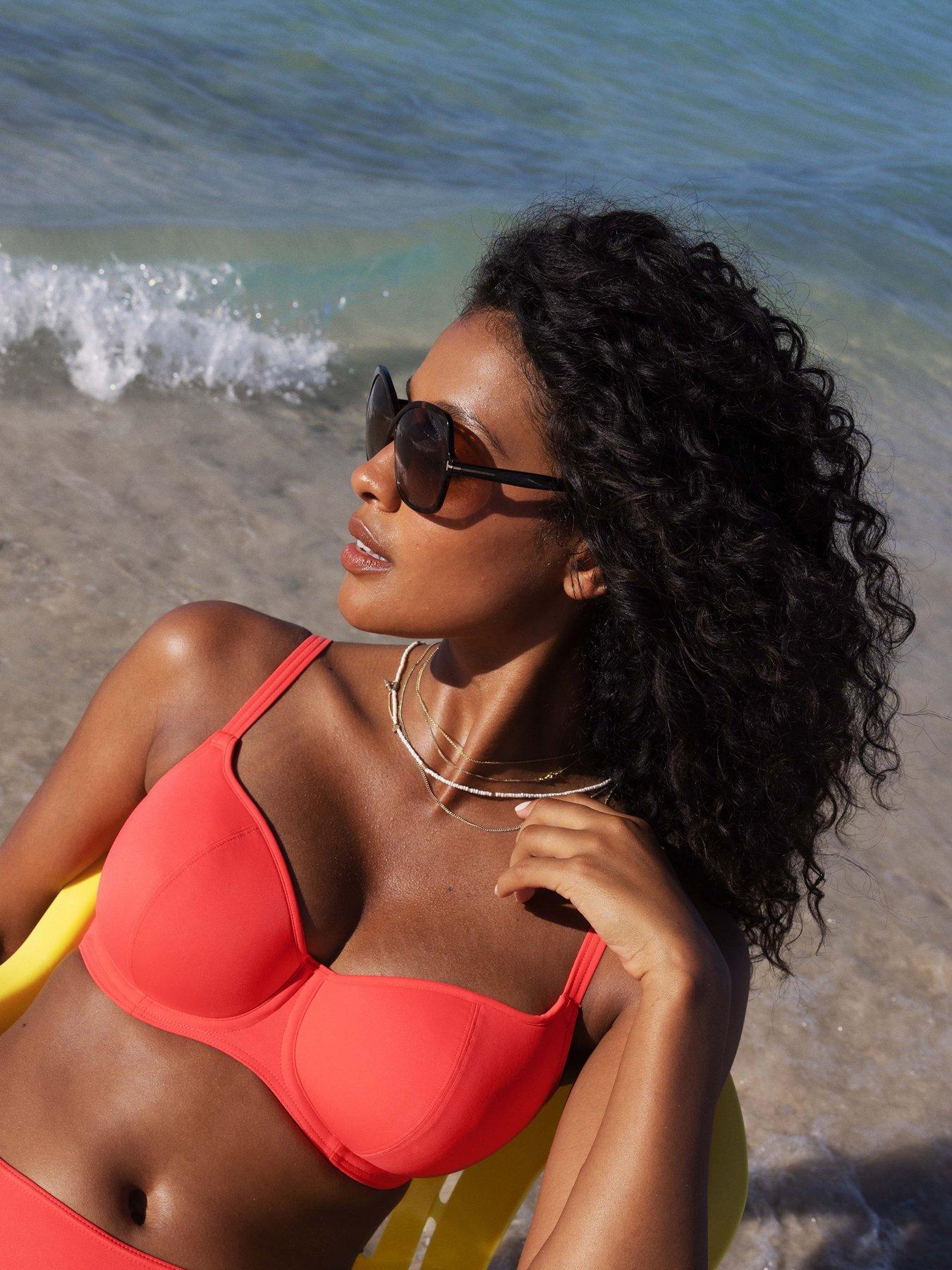  image of freya-underwired-sweetheart-bikini-top-orange