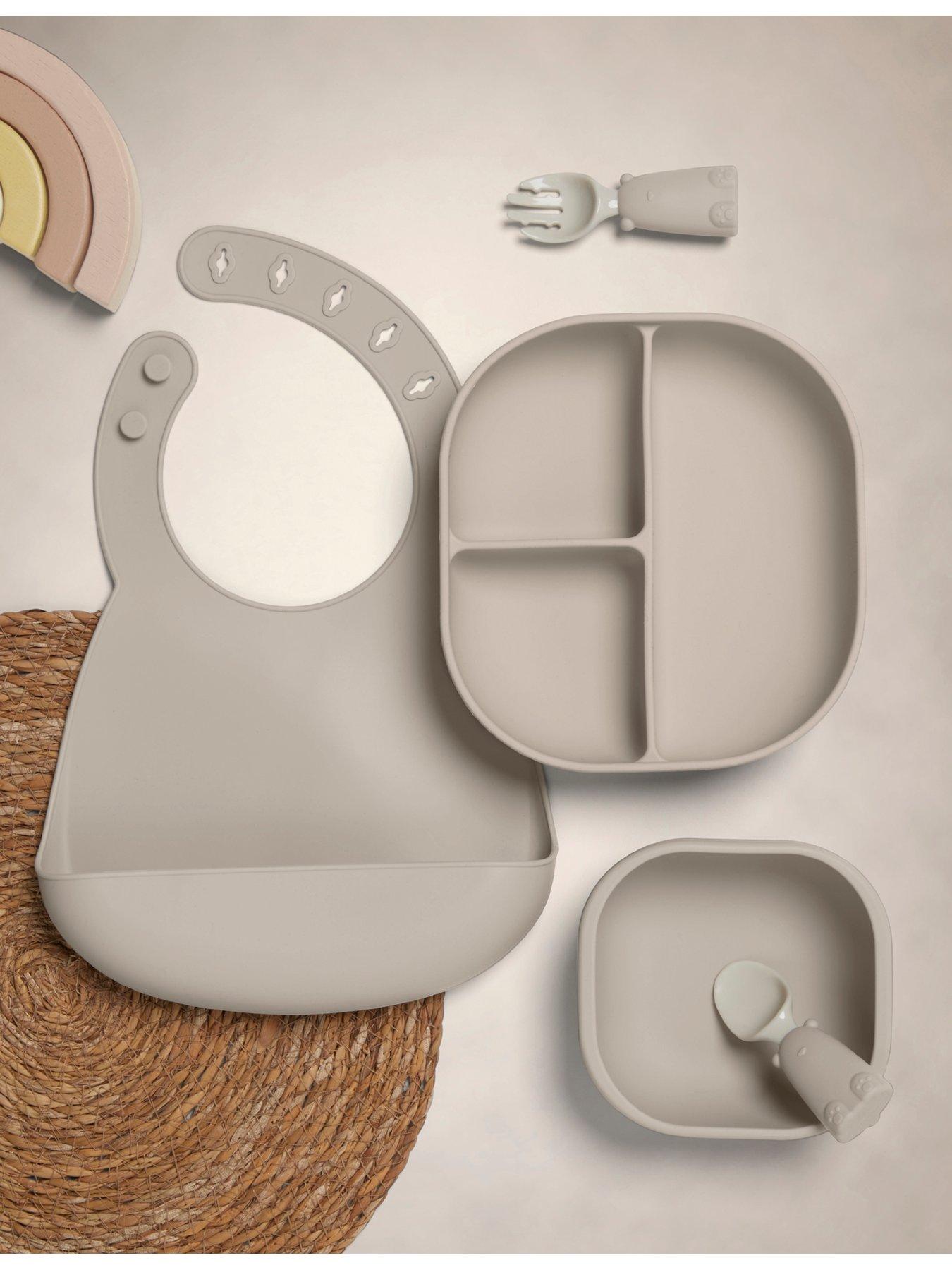 Image 1 of 7 of Mamas & Papas 4 Piece Weaning Starter Kit - Truffle