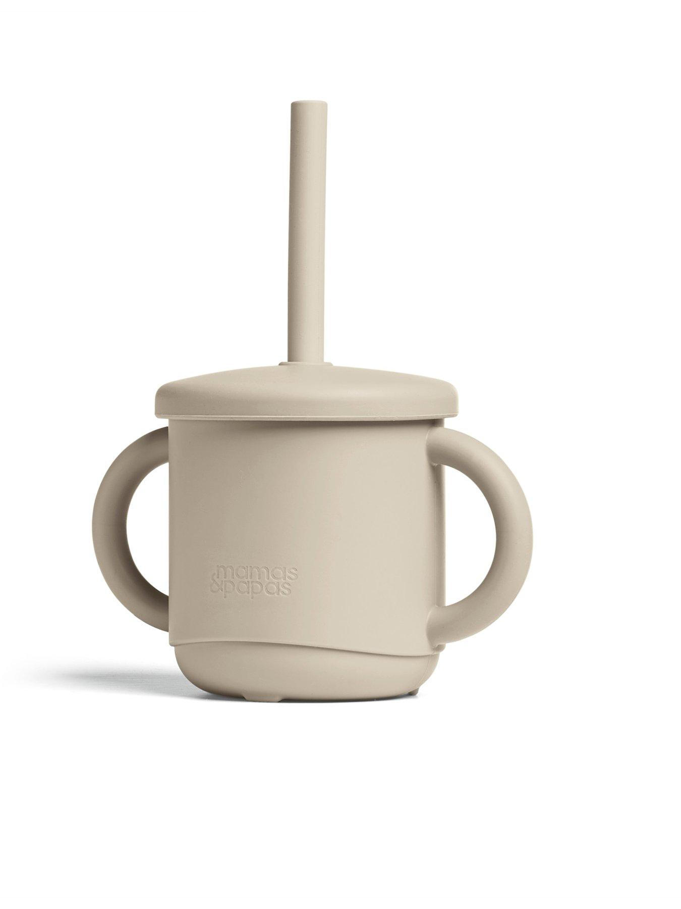 Image 4 of 6 of Mamas & Papas Silicone Sippy Cup / Snack Pot&nbsp;- Truffle