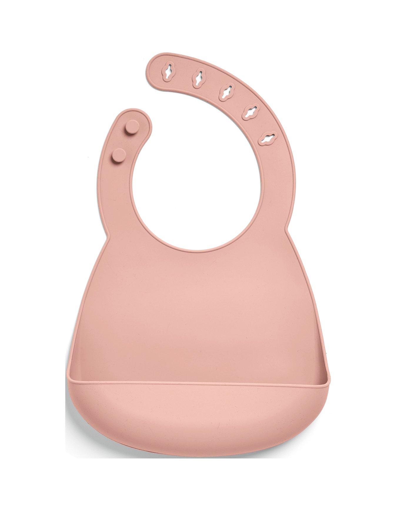 Image 3 of 6 of Mamas & Papas 2 Pack Silicone Bibs - Floral Berry