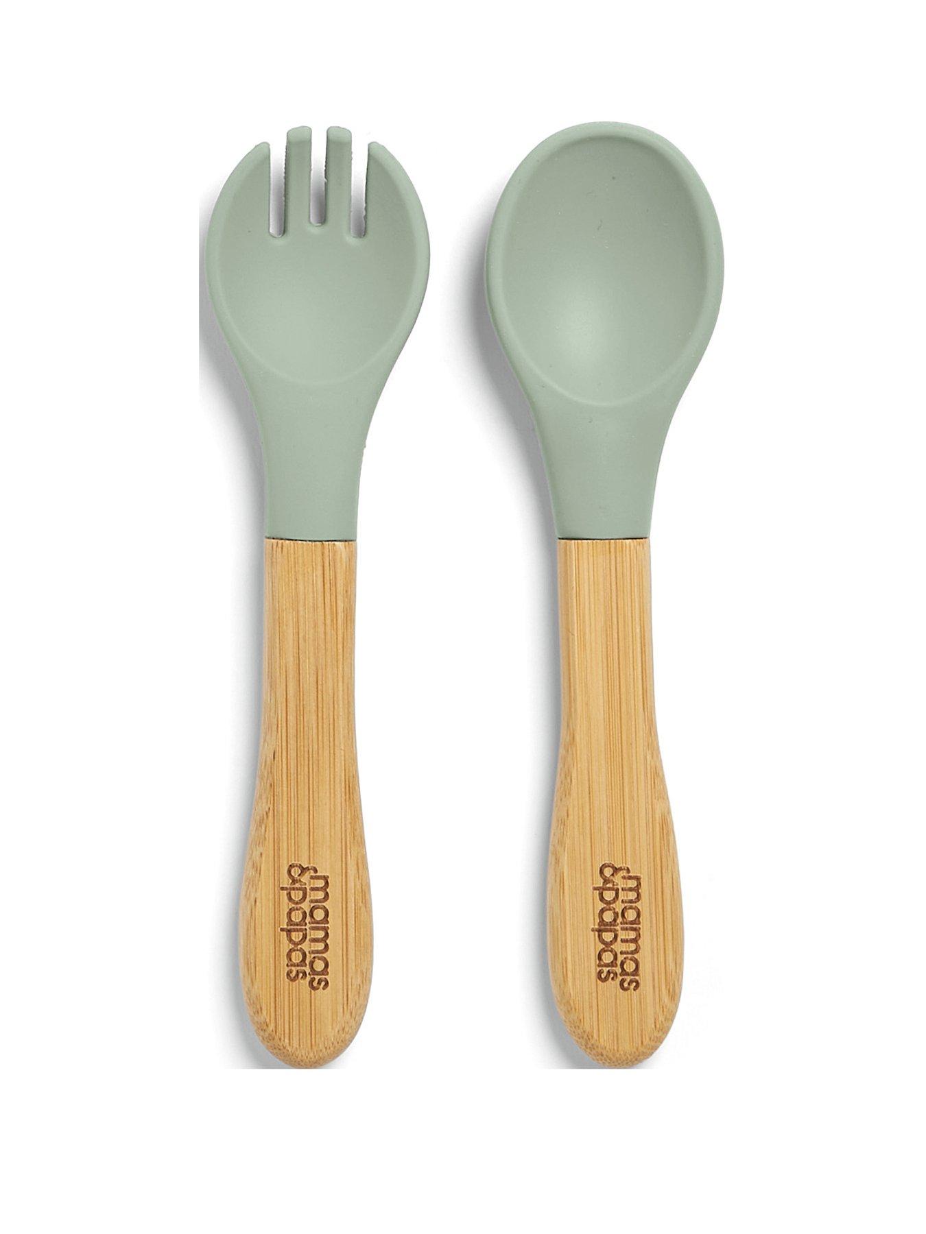 Image 3 of 6 of Mamas & Papas 4 Piece Bamboo Weaning Starter Kit - Kiwi