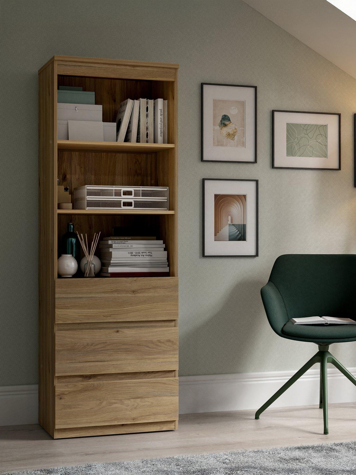 The Very Collection Lisson 3 Drawer Shelf Unit - New Oak - FSC-certified