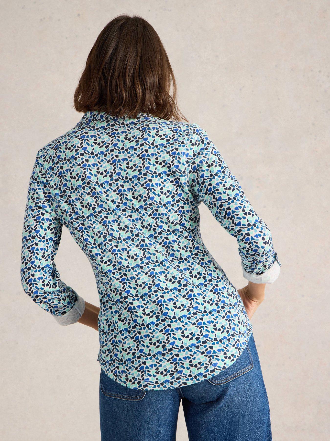 image of white-stuff-annie-jersey-shirt-blue