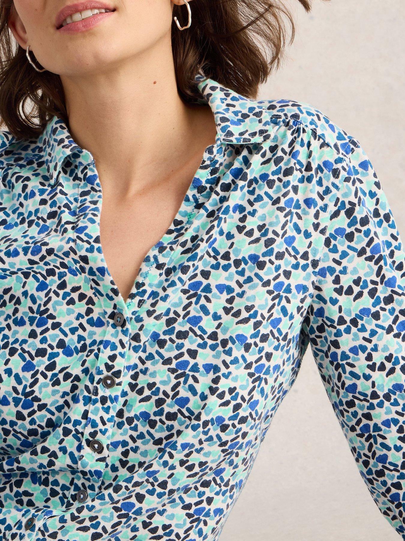  image of white-stuff-annie-jersey-shirt-blue