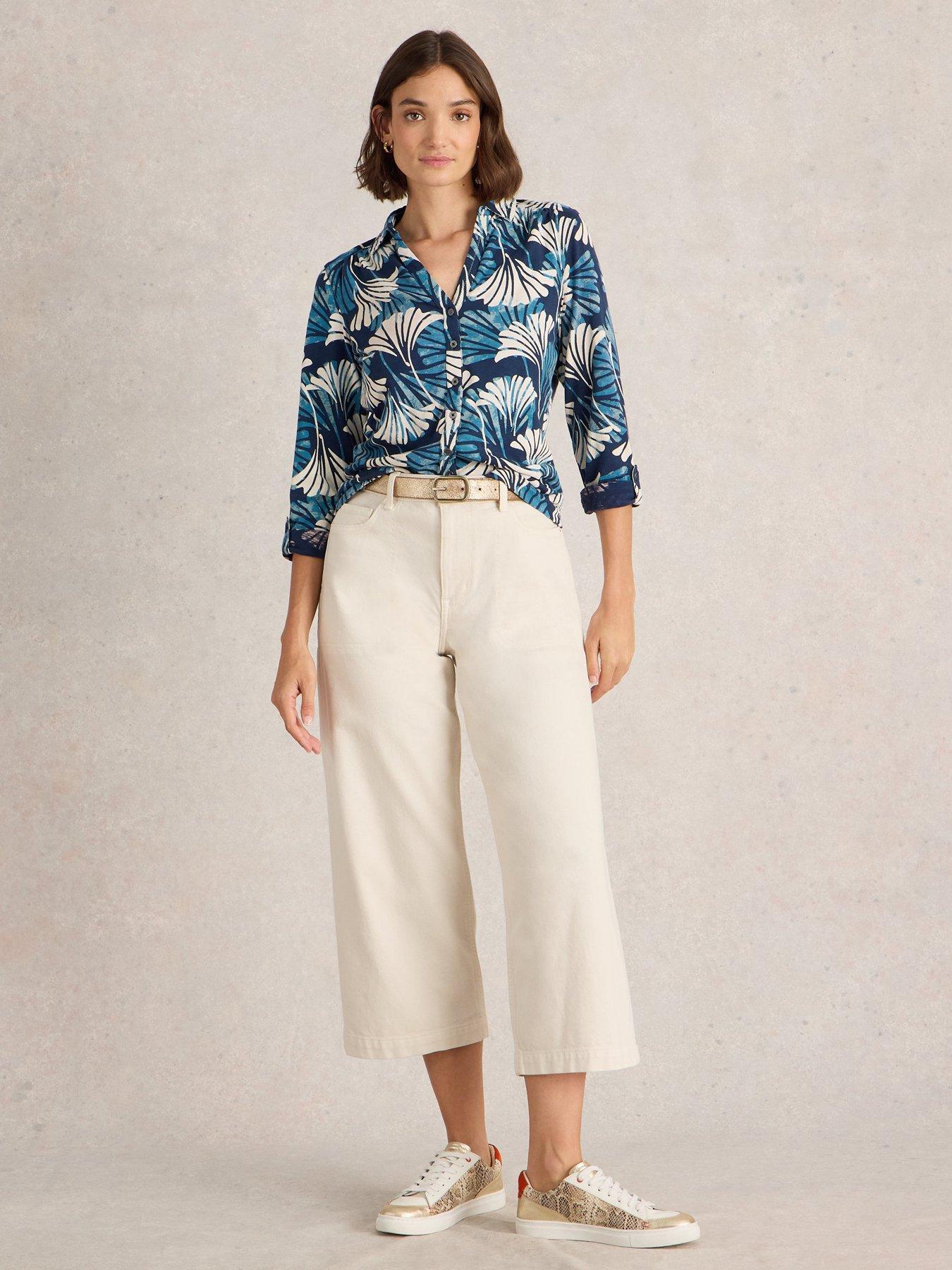  image of white-stuff-annie-jersey-shirt-blue