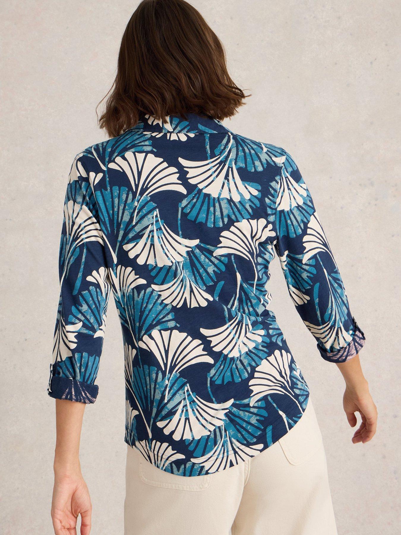  image of white-stuff-annie-jersey-shirt-blue