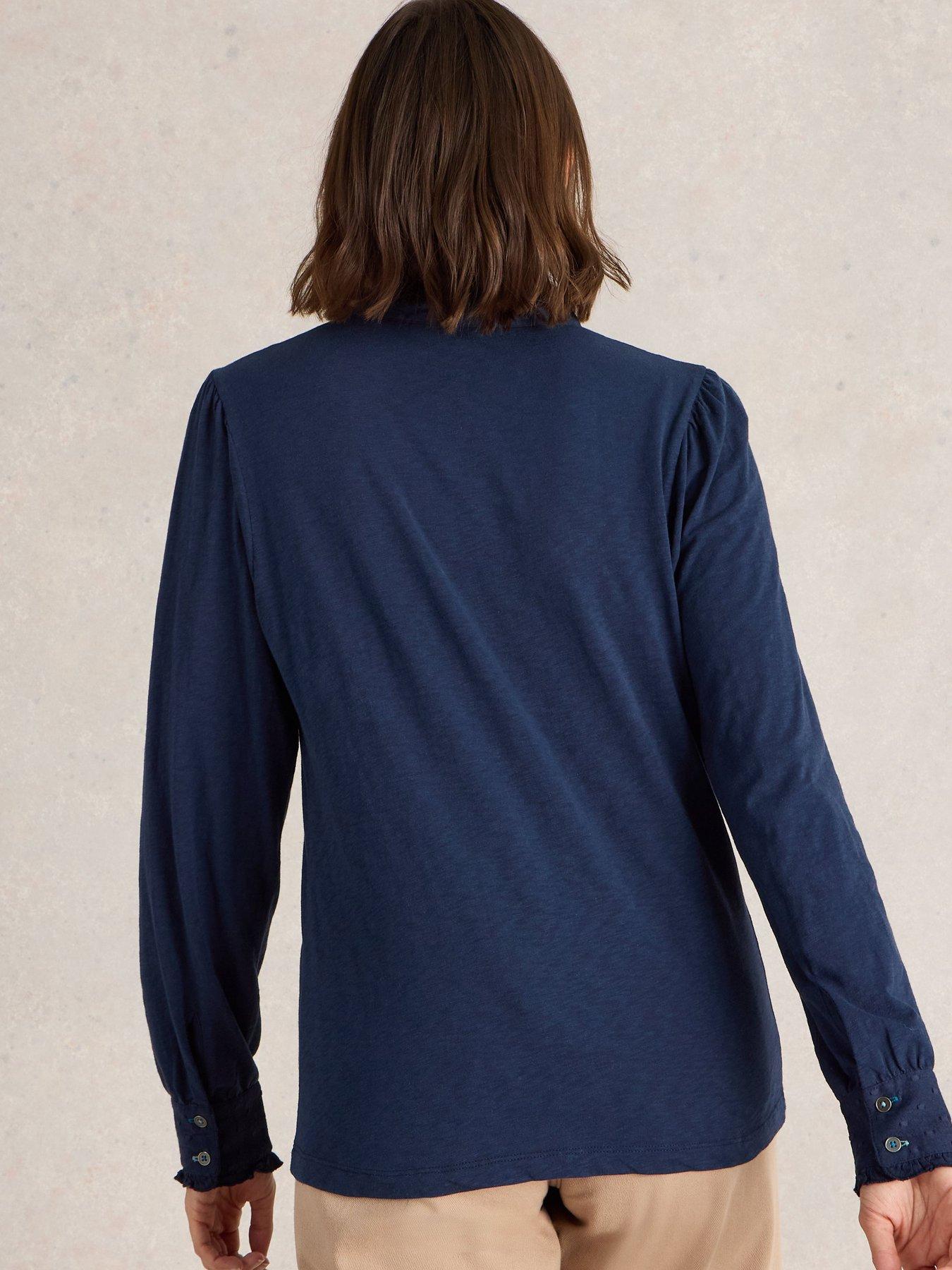  image of white-stuff-jessica-shirt-navy