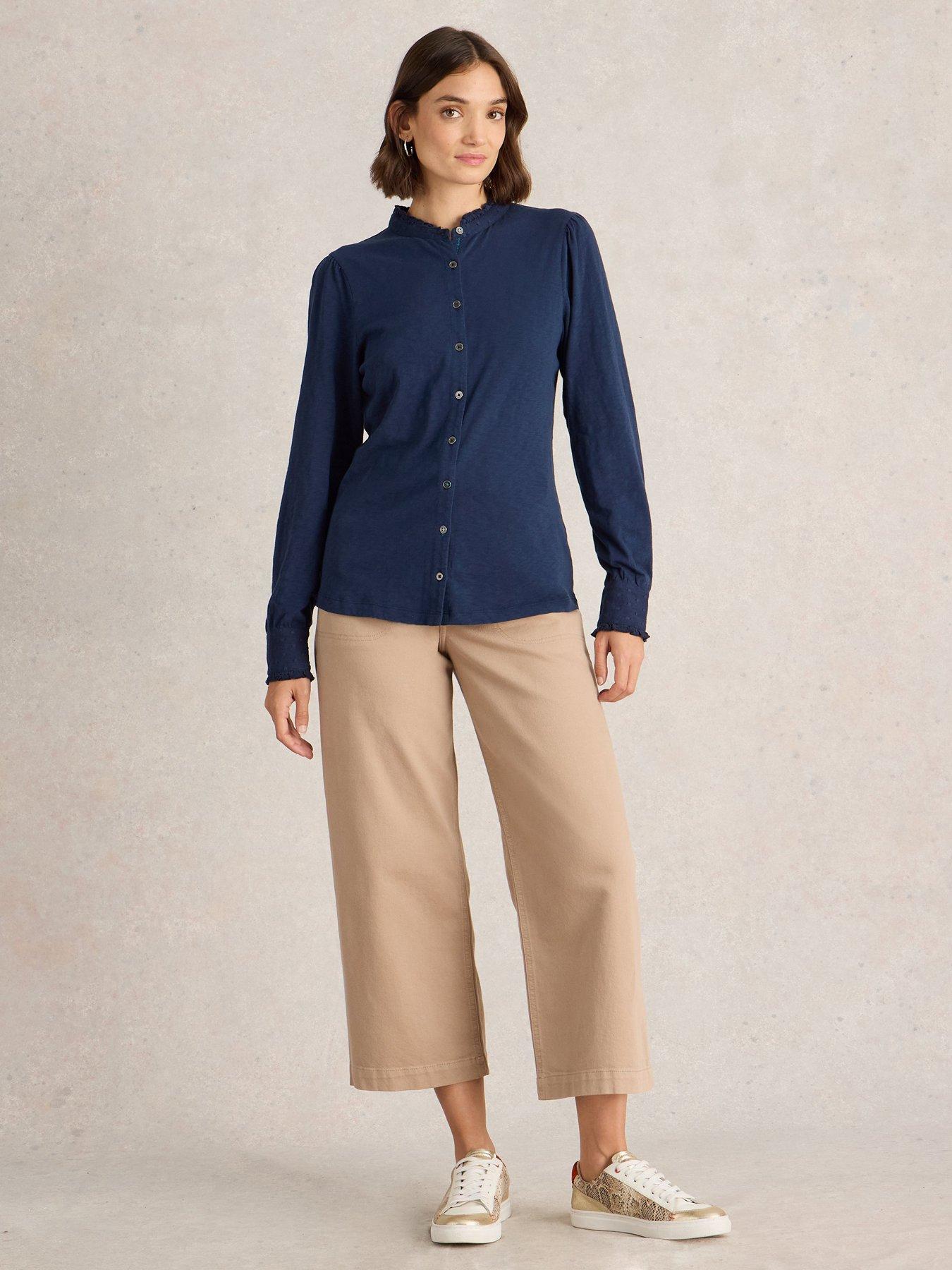  image of white-stuff-jessica-shirt-navy