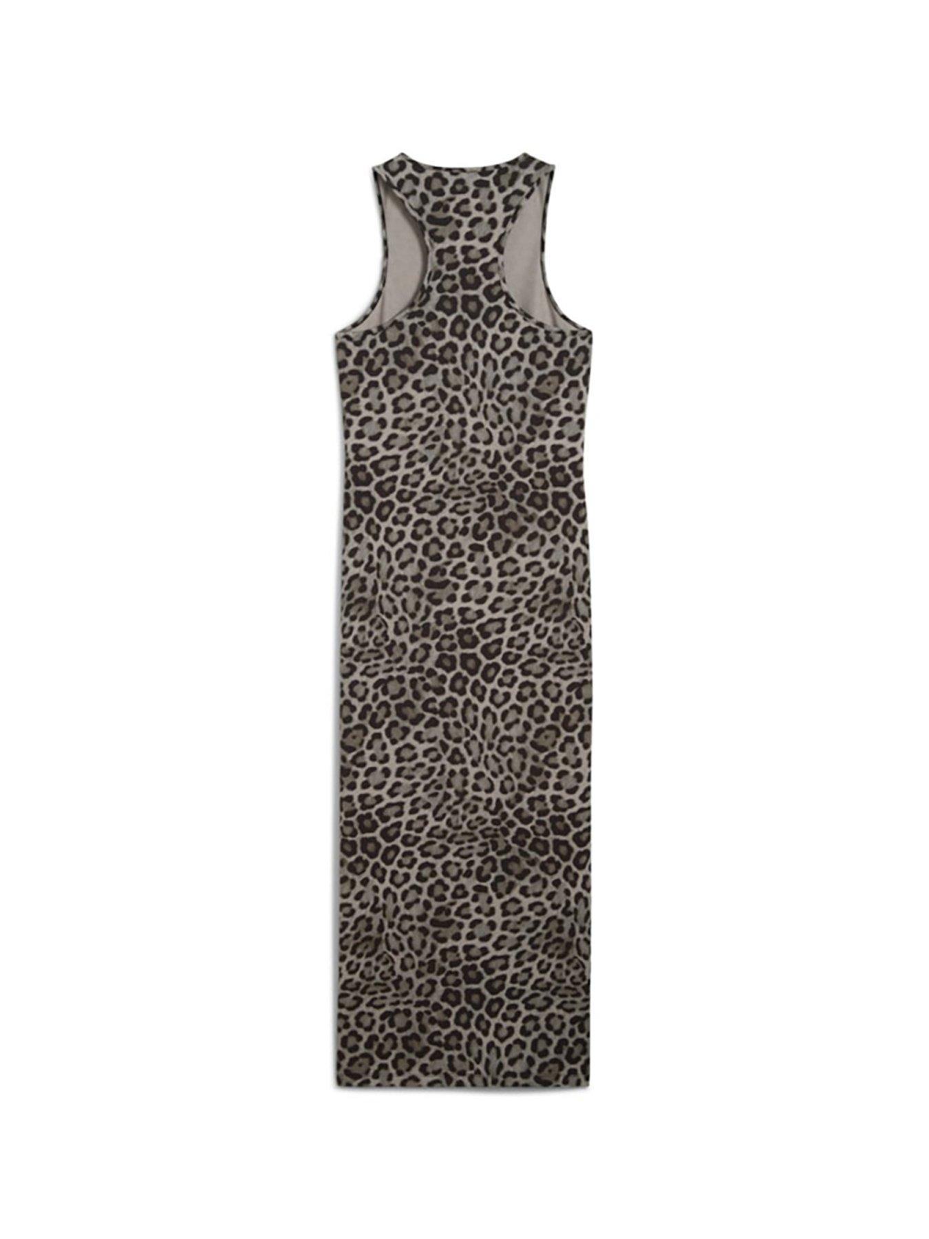  image of puma-womens-wardrobe-essentials-leo-luxe-slim-all-over-print-dress-leopard