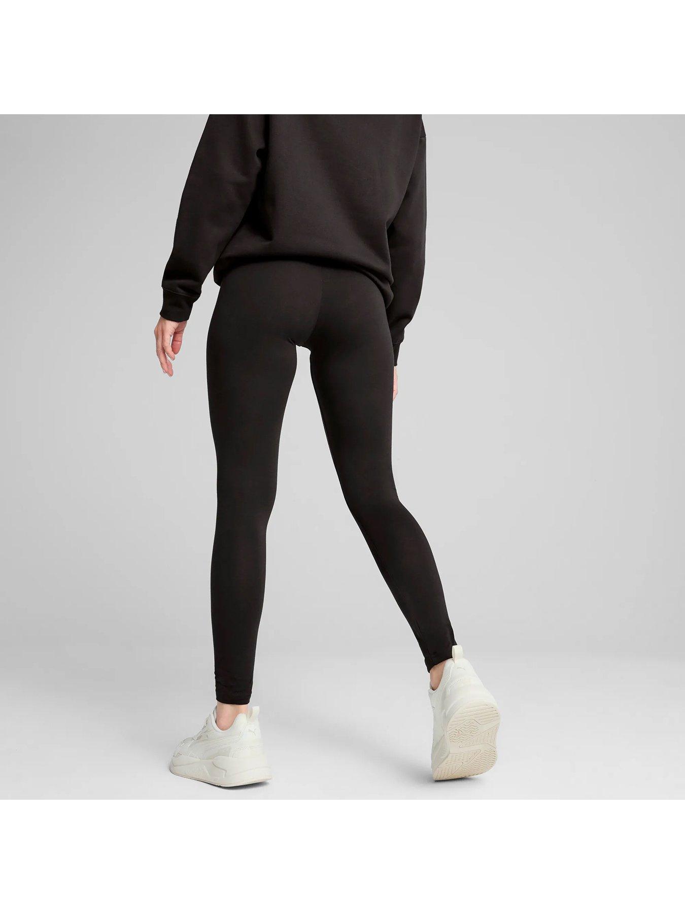  image of puma-womens-essentials-logo-leggings-black