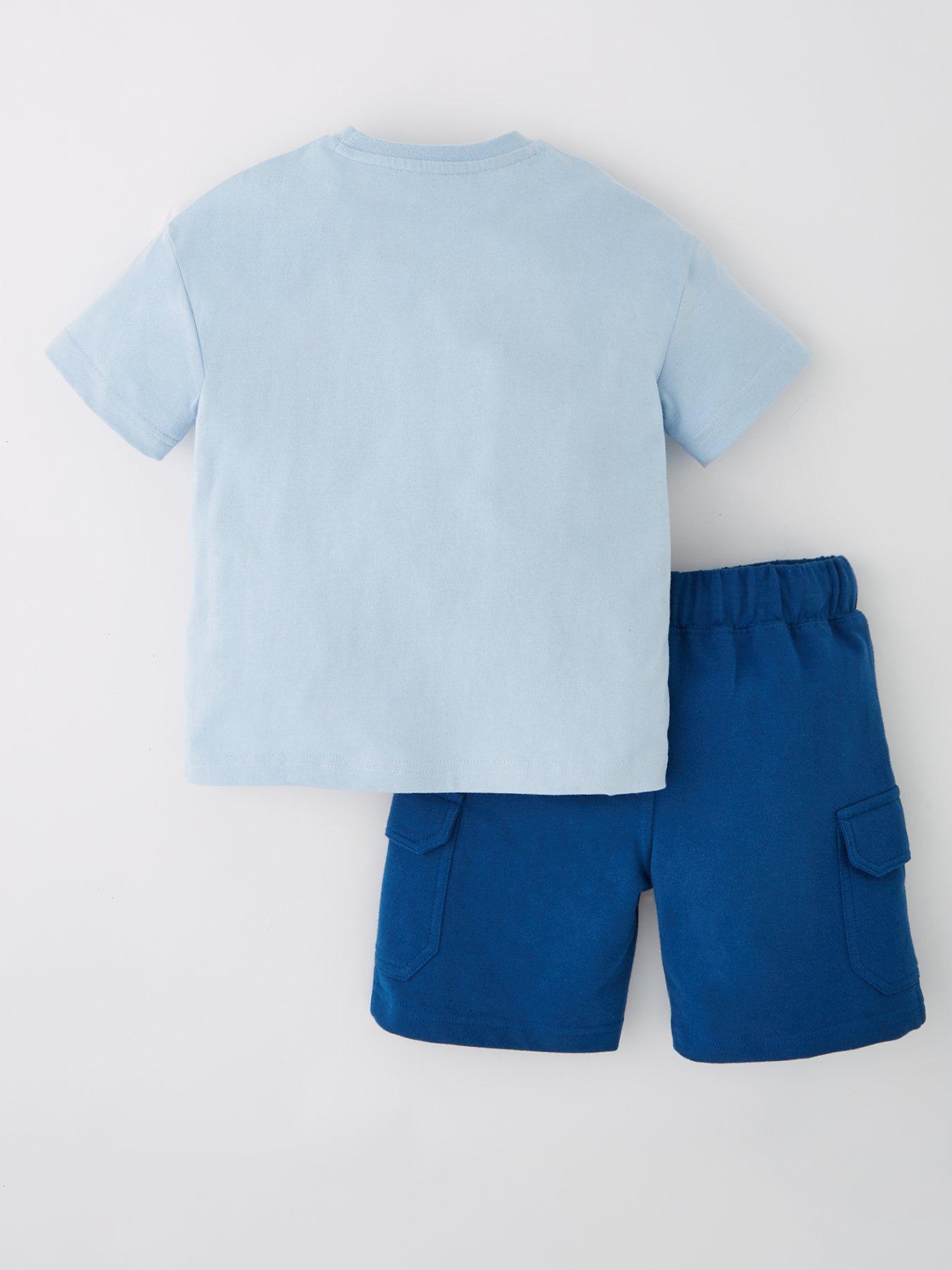 back image of bluey-boys-t-shirt-and-shorts-set-multi