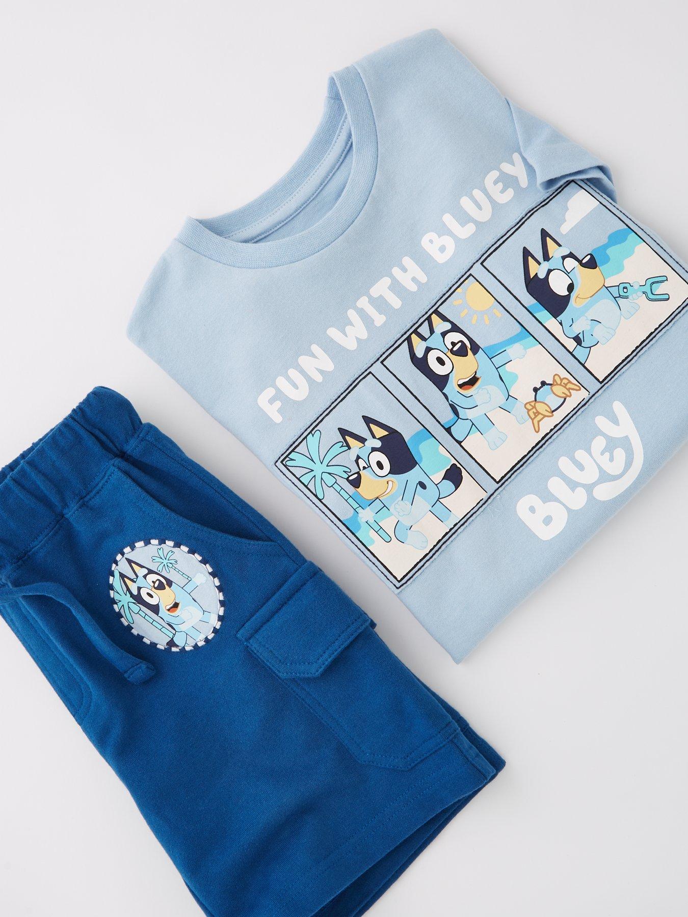 image of bluey-boys-t-shirt-and-shorts-set-multi