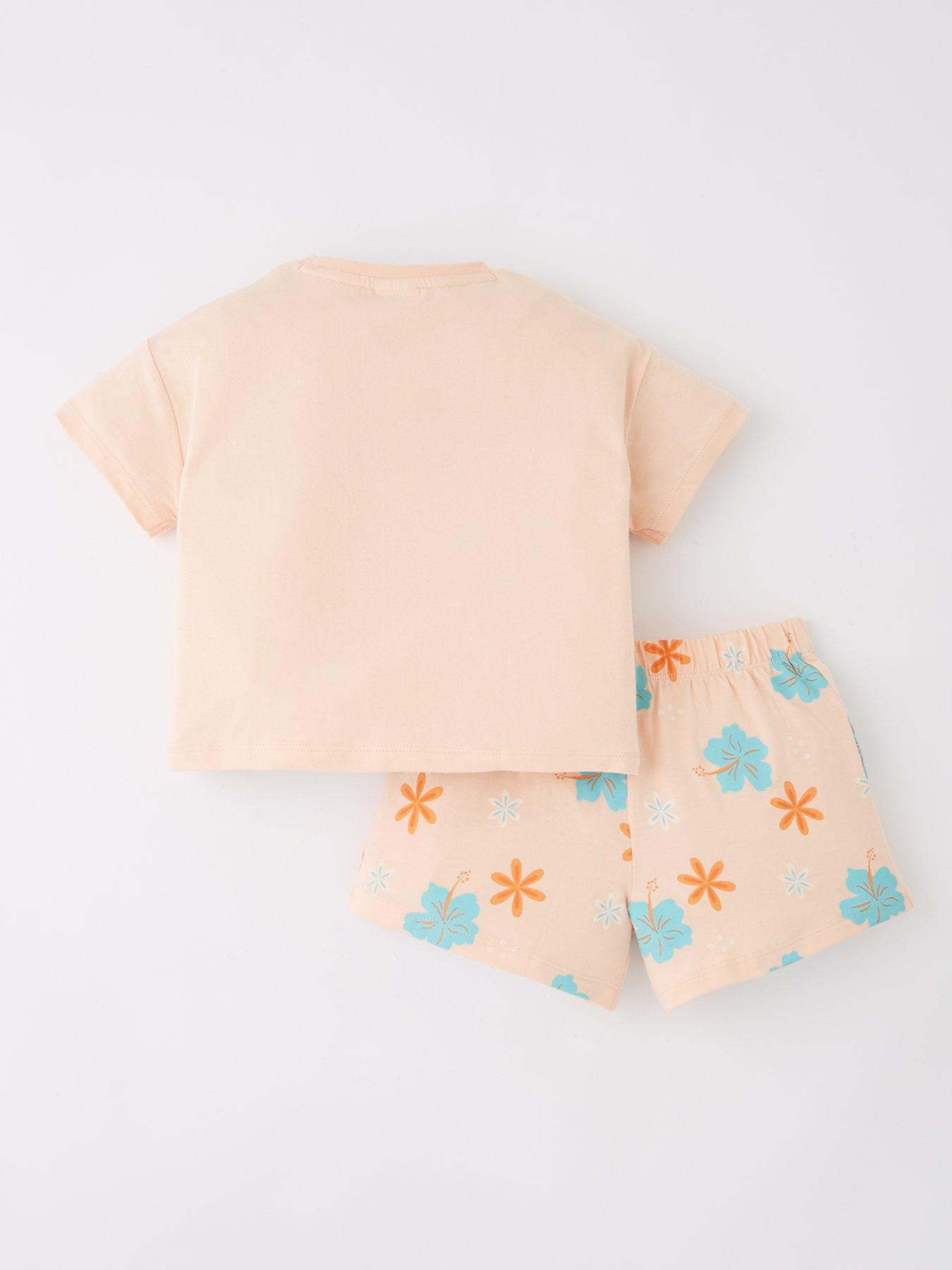 back image of disney-moana-shortie-pyjama-set-multi
