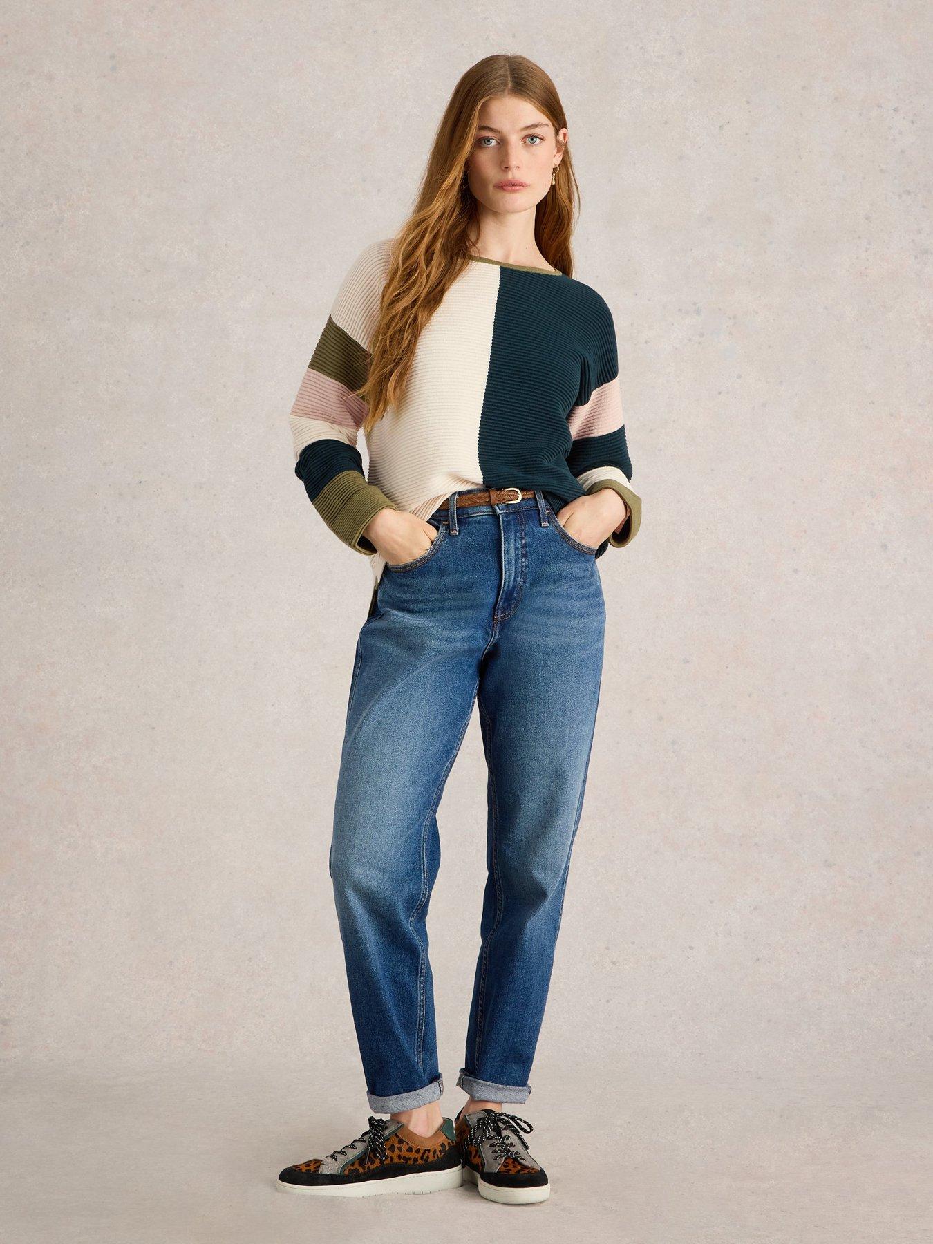 image of white-stuff-jana-colourblock-jumper-beige