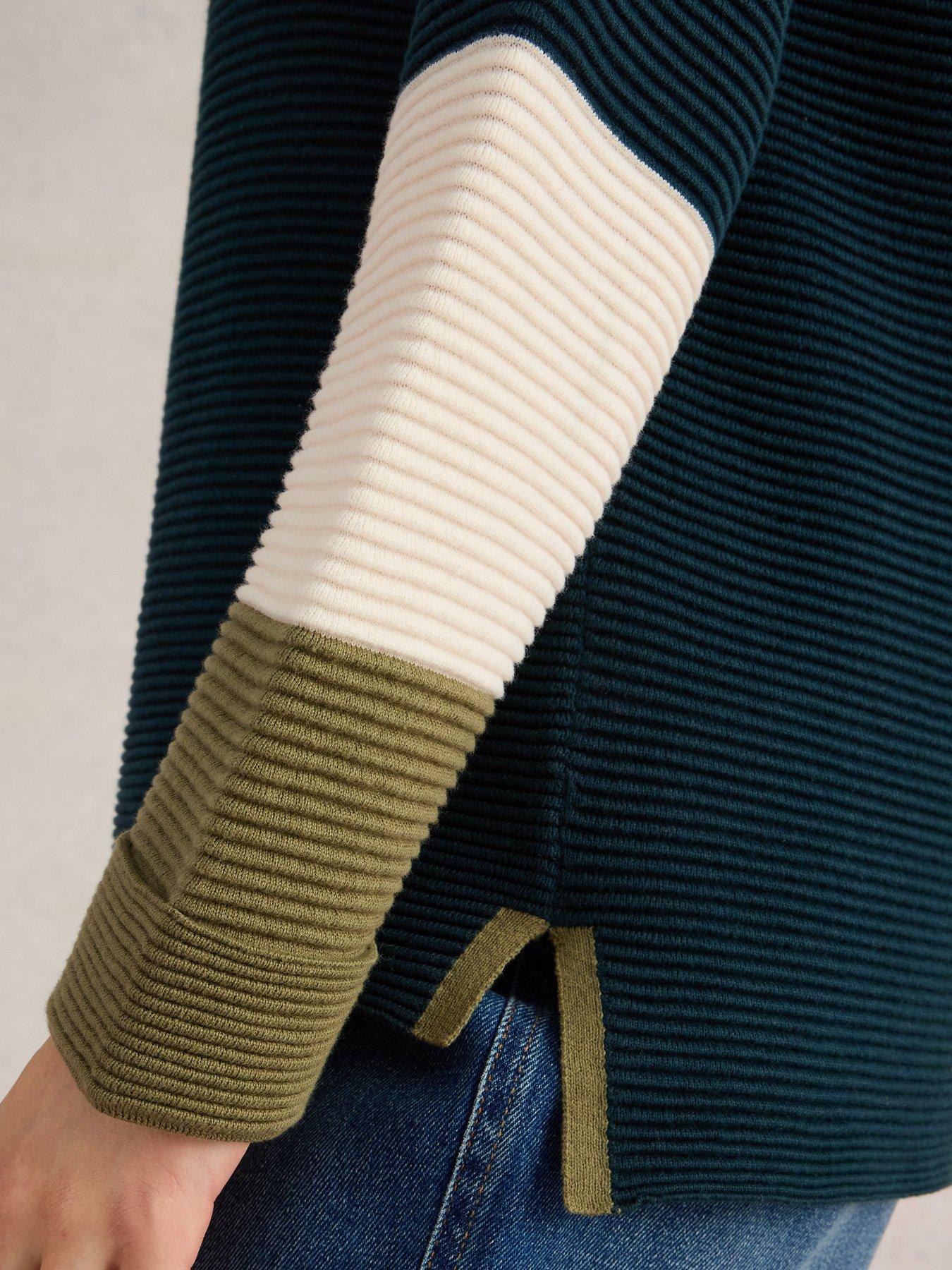  image of white-stuff-jana-colourblock-jumper-beige