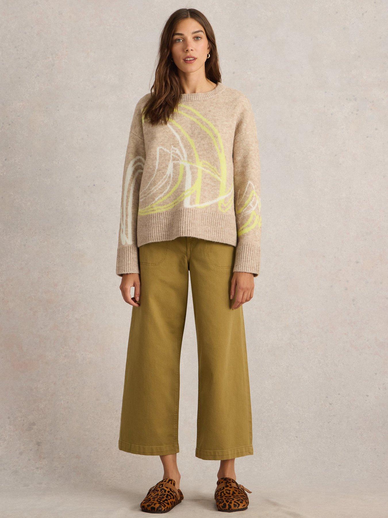 image of white-stuff-swirl-jumper-beige