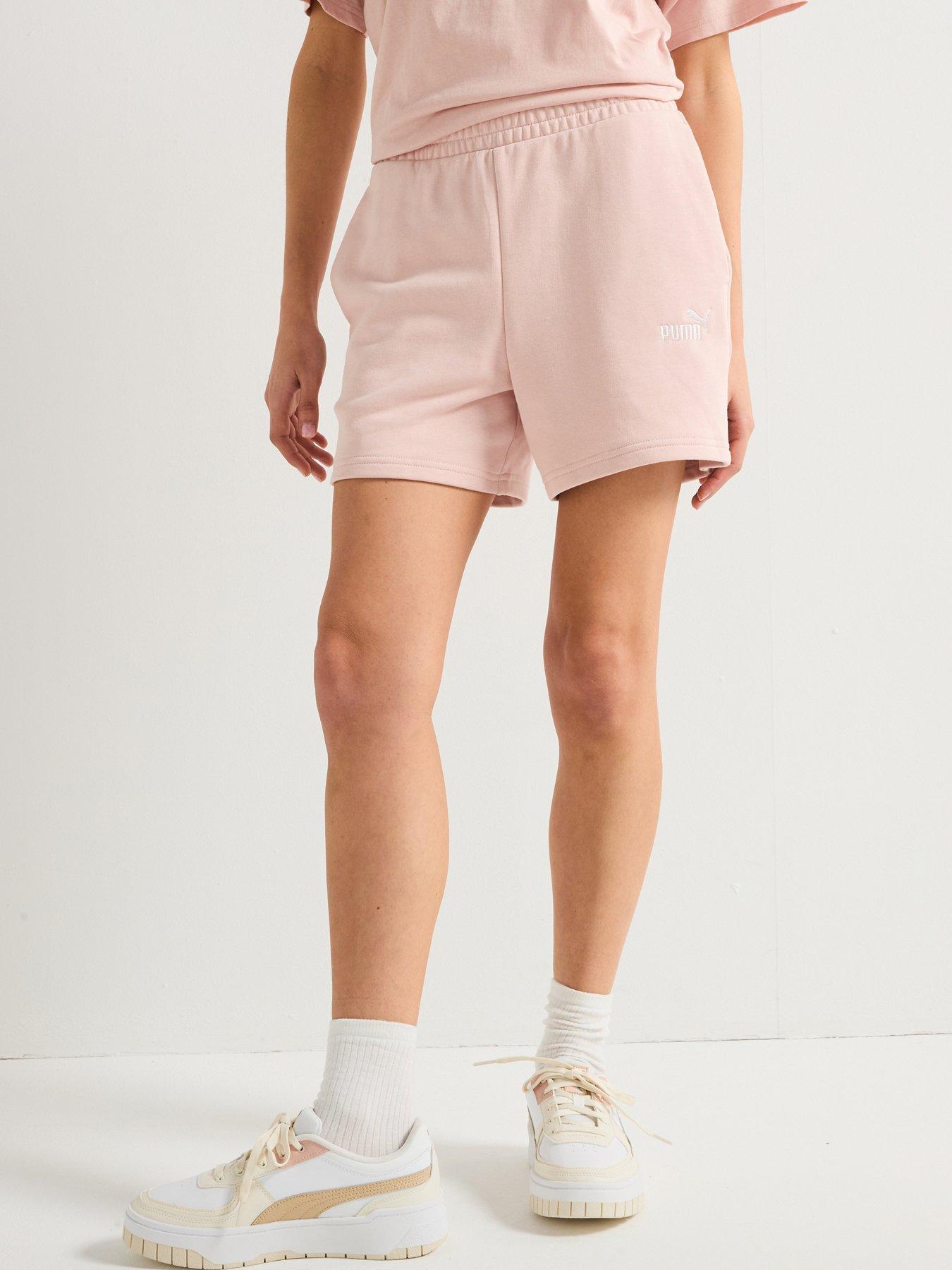 undefined Womens Essentials Small No 1 Logo 5 Hight Waisted Shorts - Pink
