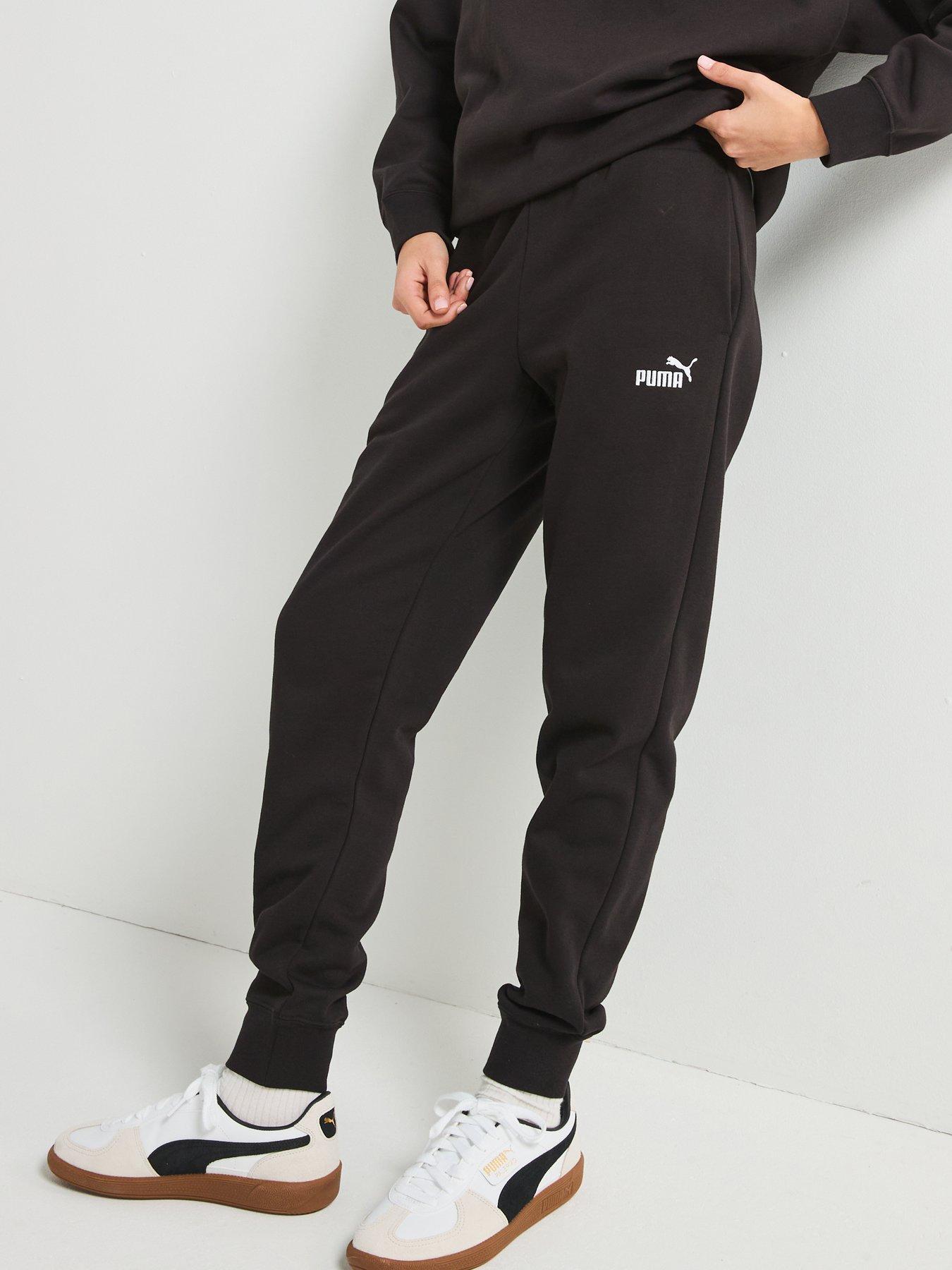 image of puma-womens-essentials-no-1-logo-sweatpants-black