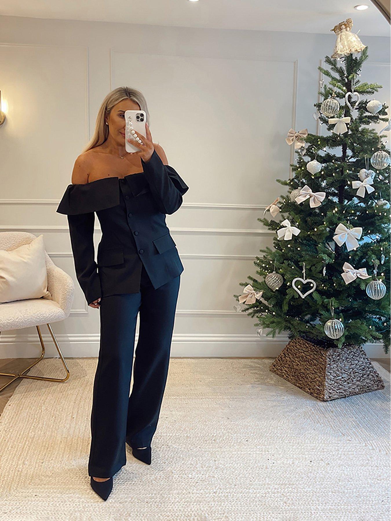 undefined Hannah Brown Tailored Trouser - Black