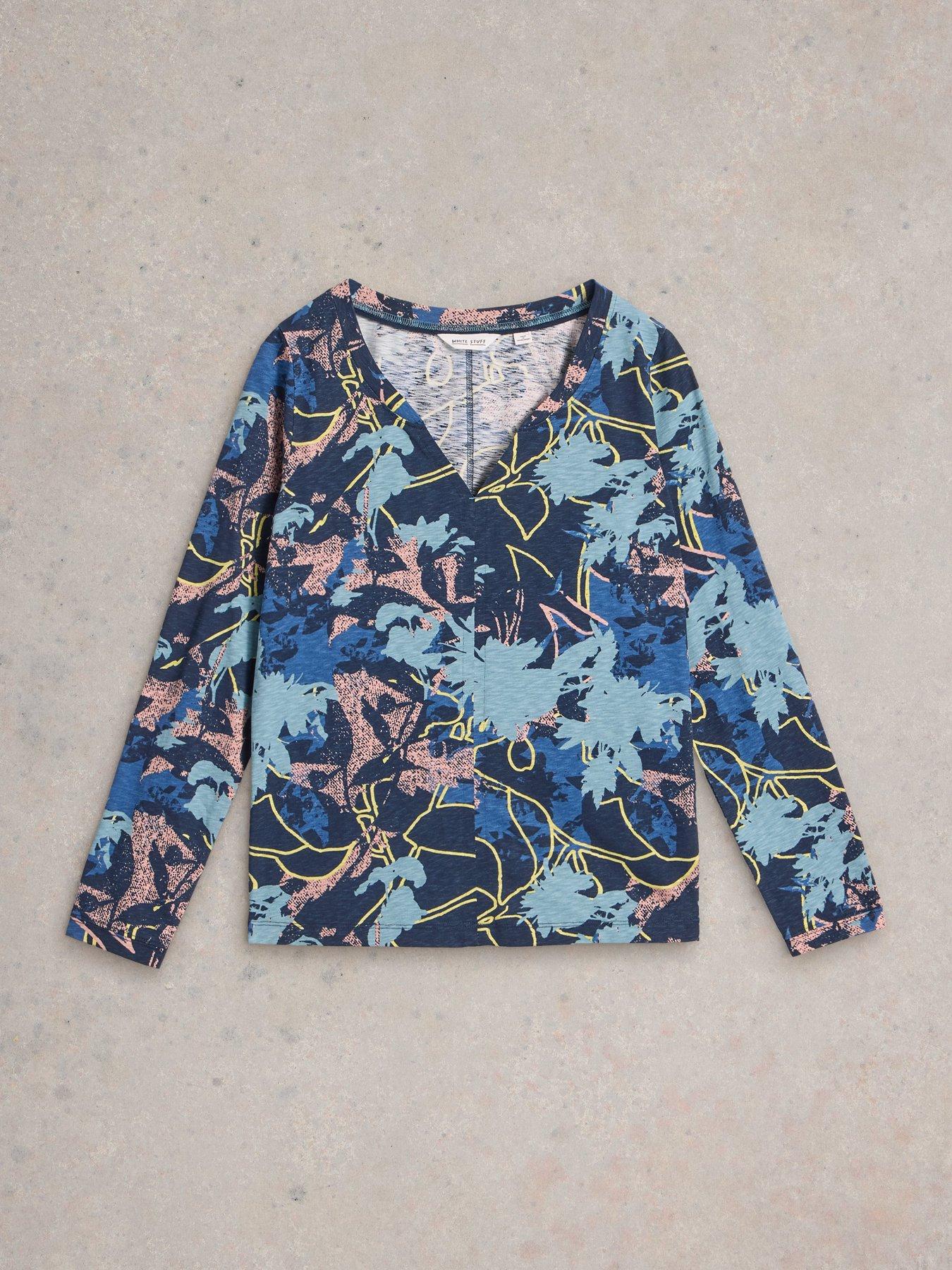  image of white-stuff-nelly-long-sleeve-t-shirt-navy