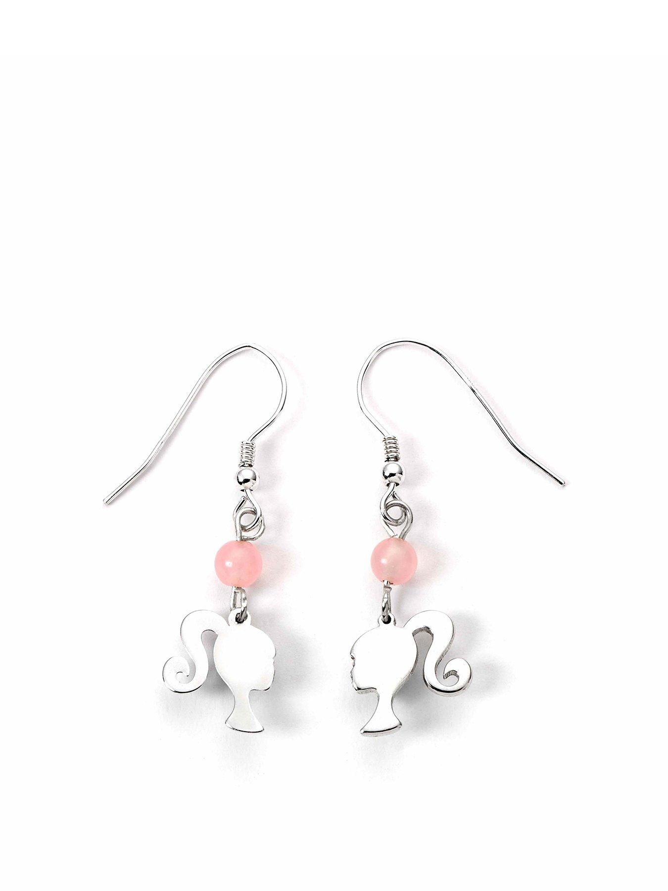 barbie-sterling-silver-silhouette-amp-rose-quartz-drop-earrings