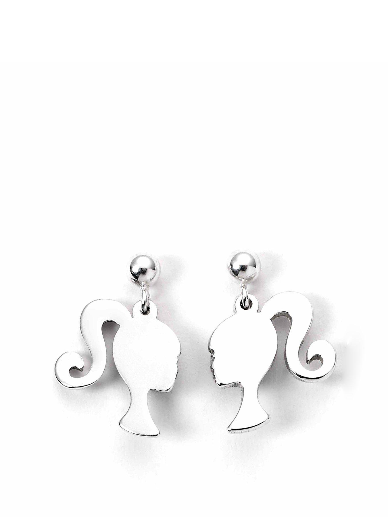 undefined Sterling Silver Silhouette Stud Earrings
