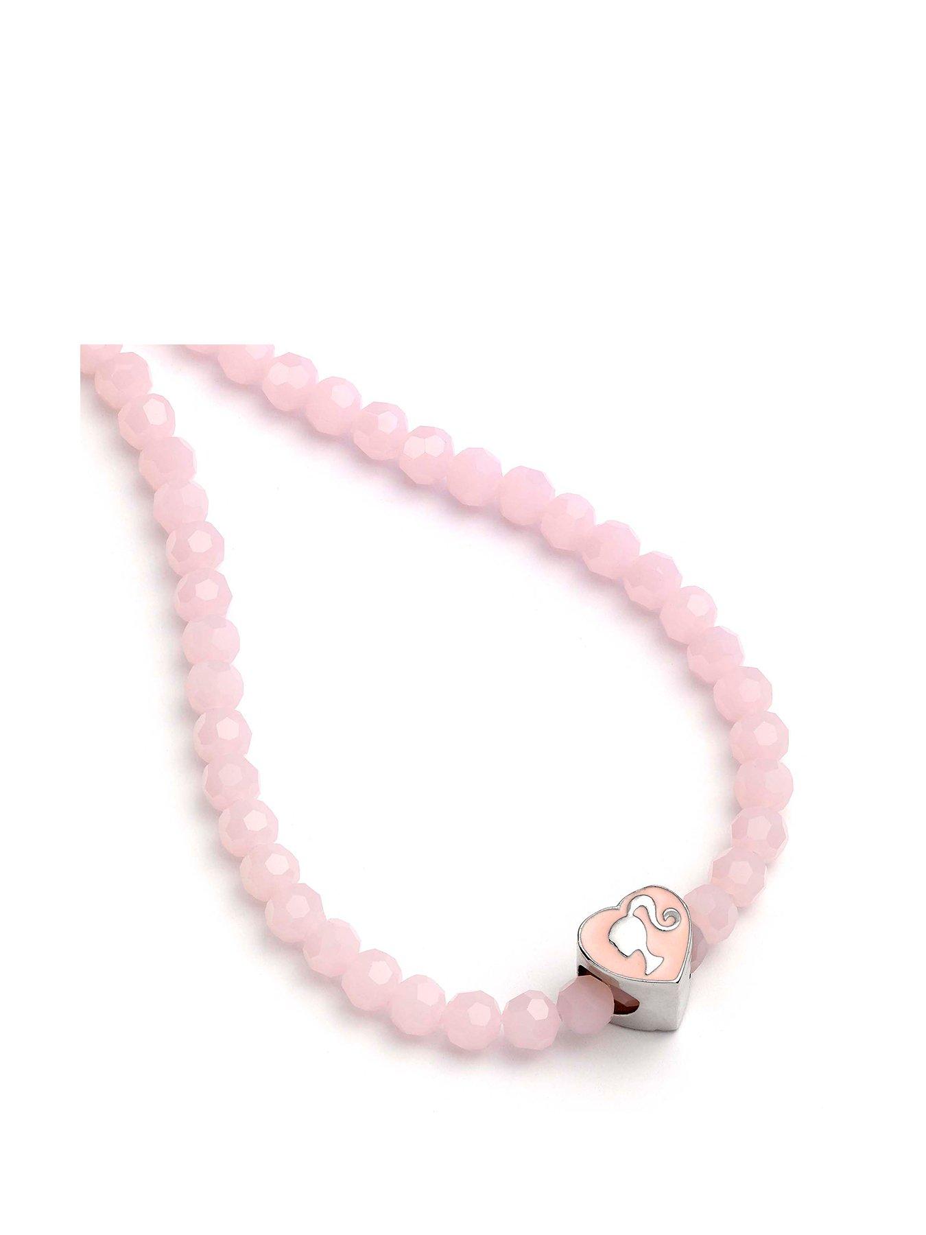 barbie-pink-bead-necklace-with-heart-shaped-bead-charm