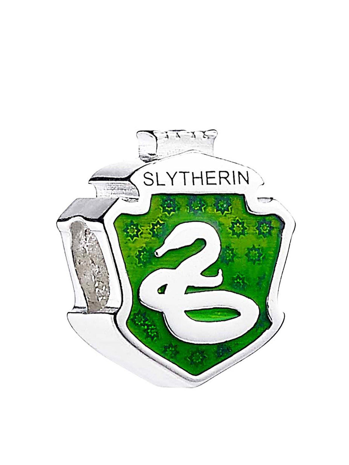 Image 1 of 3 of Harry Potter Sterling Silver Slytherin Spacer Bead Silver