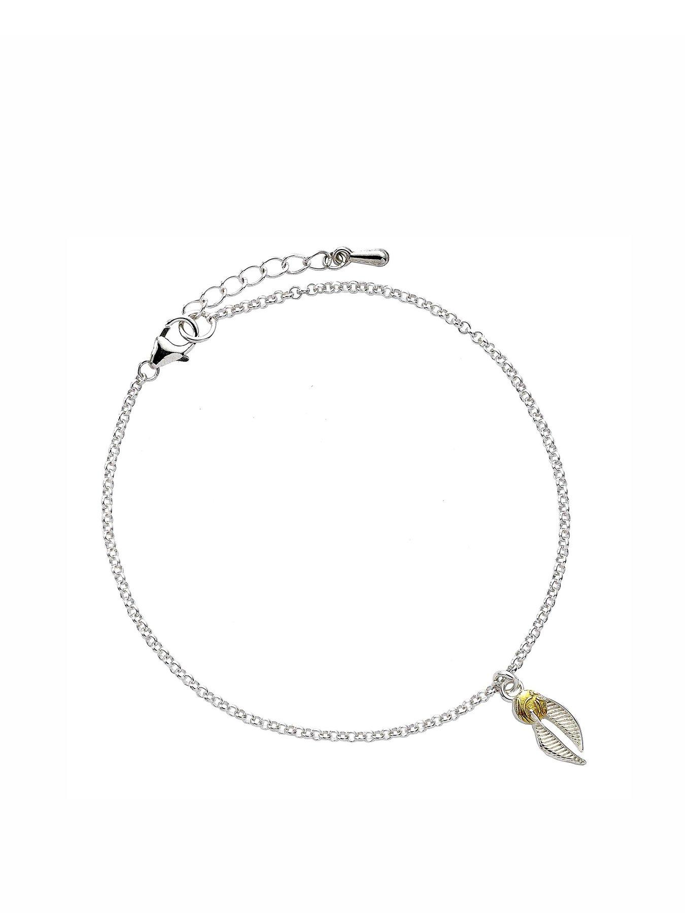 undefined Sterling Silver Golden Snitch Charm Bracelet