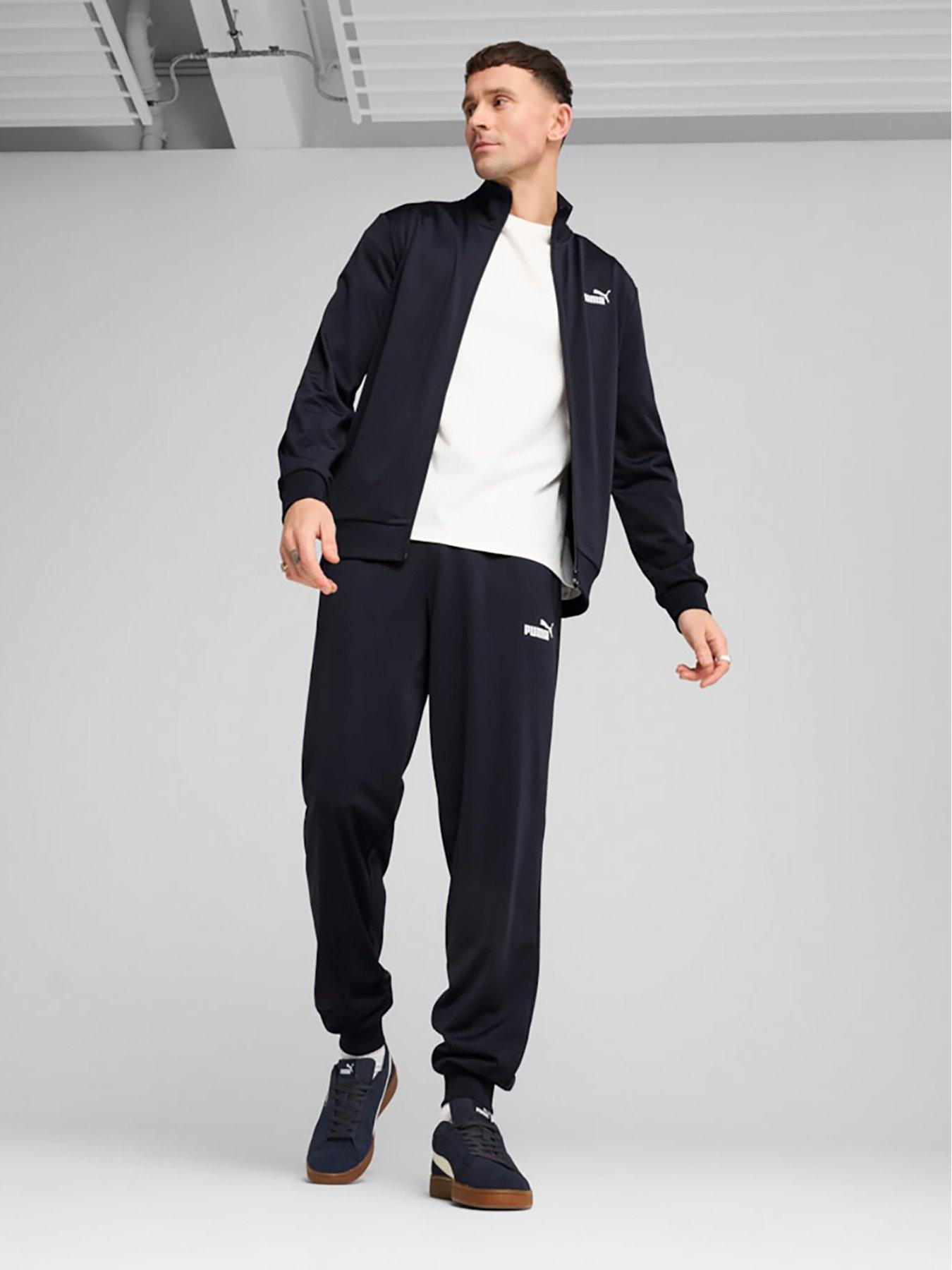 Puma Mens Essential Polysuit Tracksuit - Navy