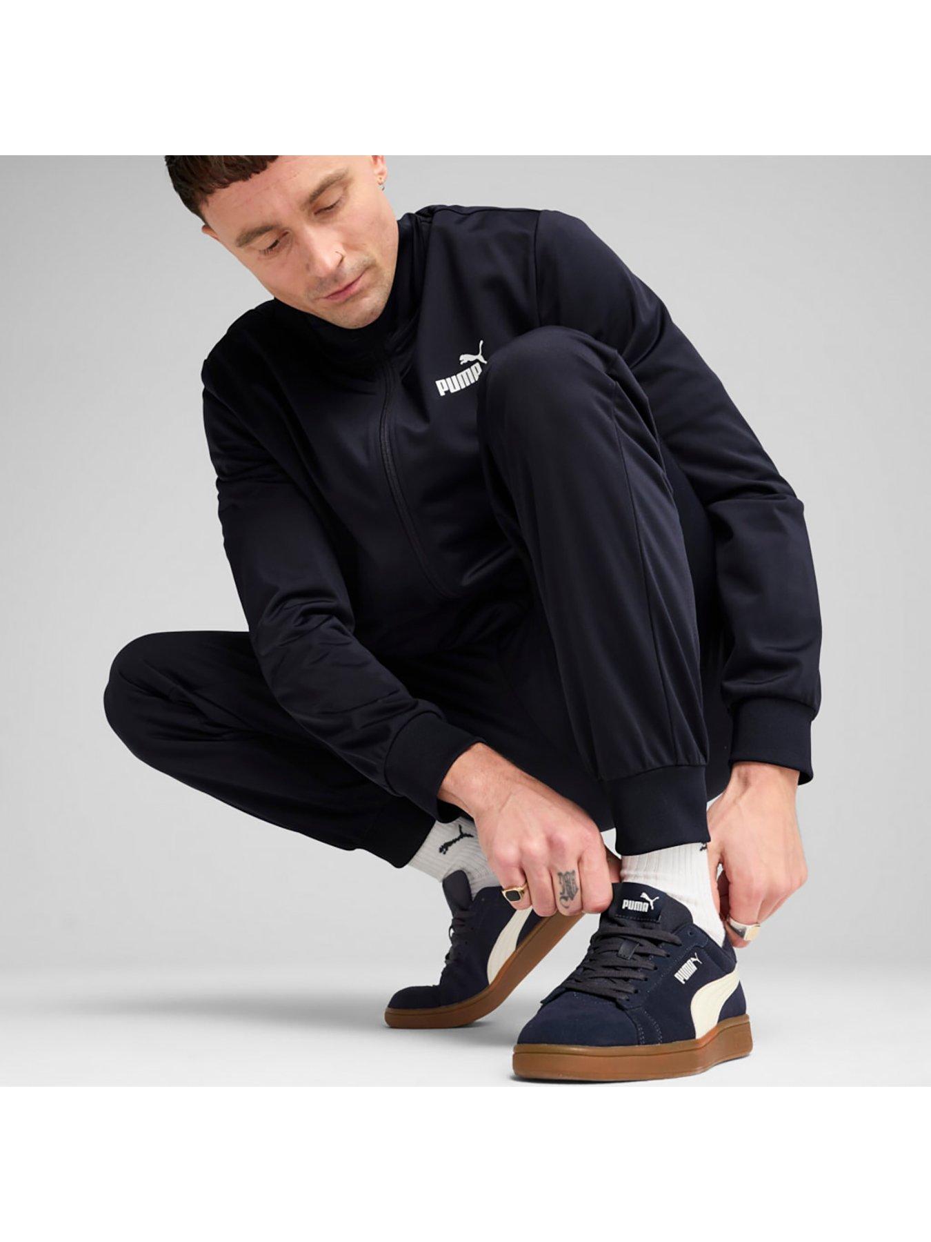 Image 3 of 6 of Puma Mens Essential Polysuit Tracksuit - Navy