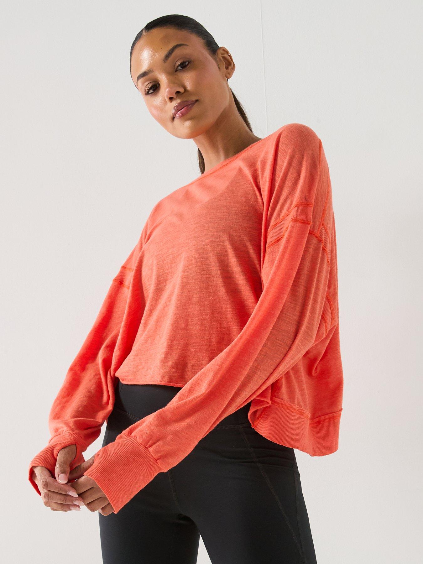 Image 1 of 5 of FP Movement Womens Training My Time Long Sleeve Top - Orange