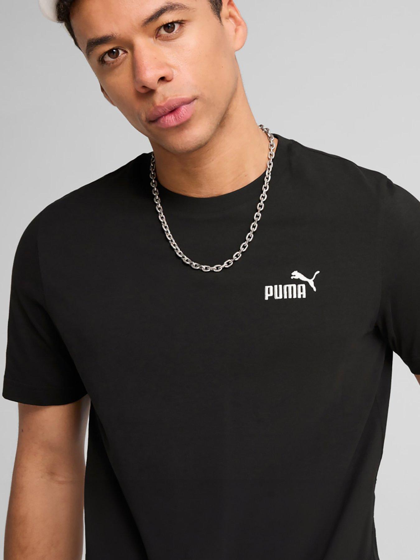 image of puma-mens-essential-small-no-1-logo-tee-black