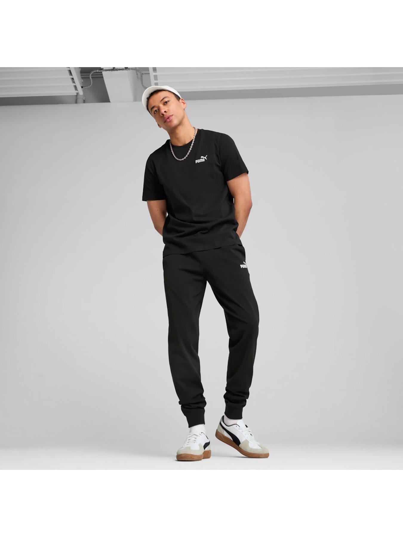  image of puma-mens-essential-small-no-1-logo-tee-black