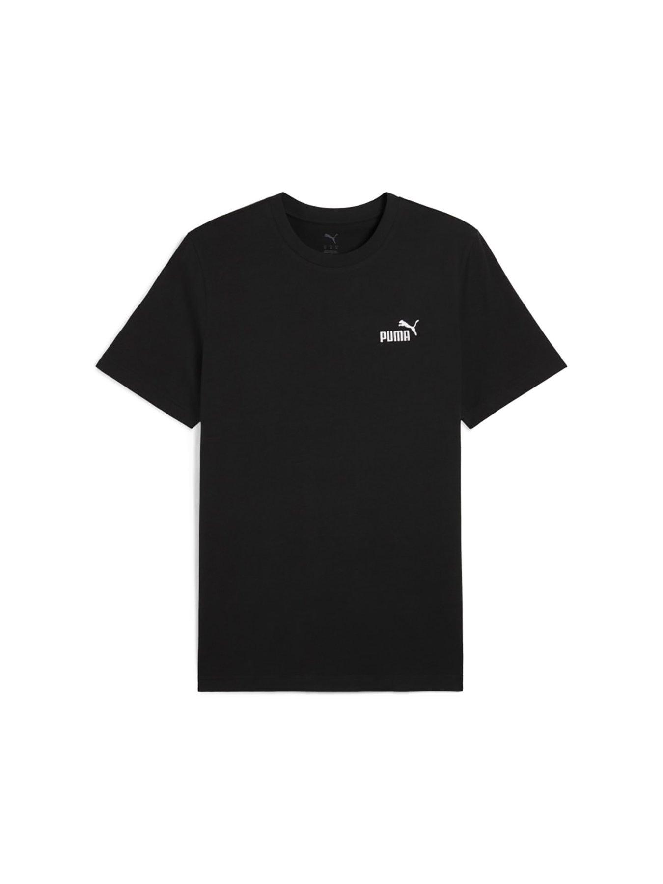  image of puma-mens-essential-small-no-1-logo-tee-black