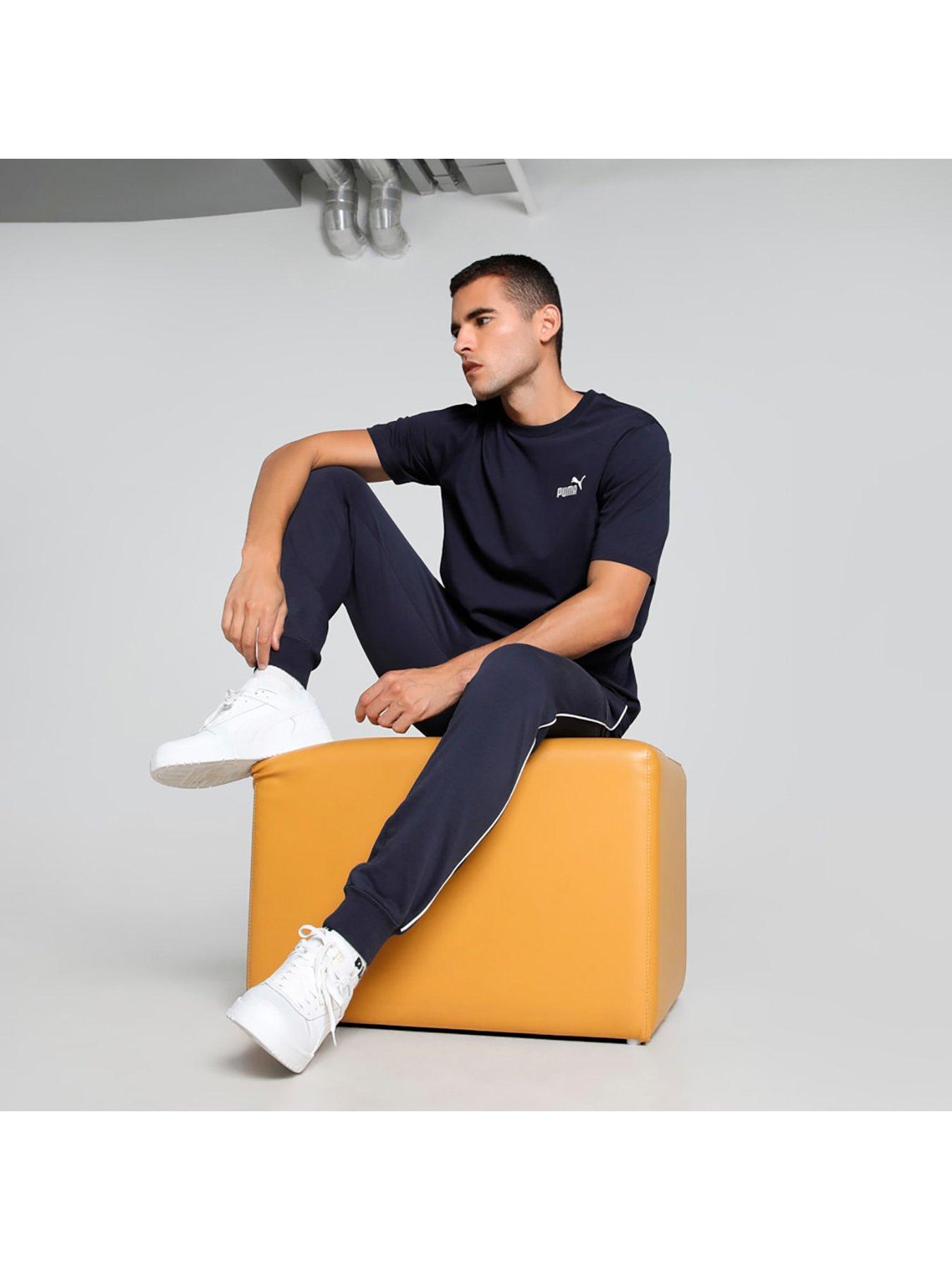  image of puma-mens-essential-small-no-1-logo-tee-navy