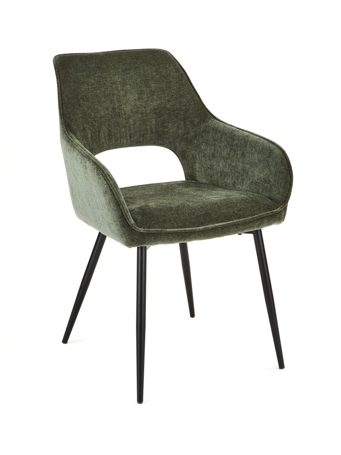  image of very-home-chopstick-160-cm-rectangle-wood-top-table-nbsp4-sheldonnbspdining-chairs-browngreen