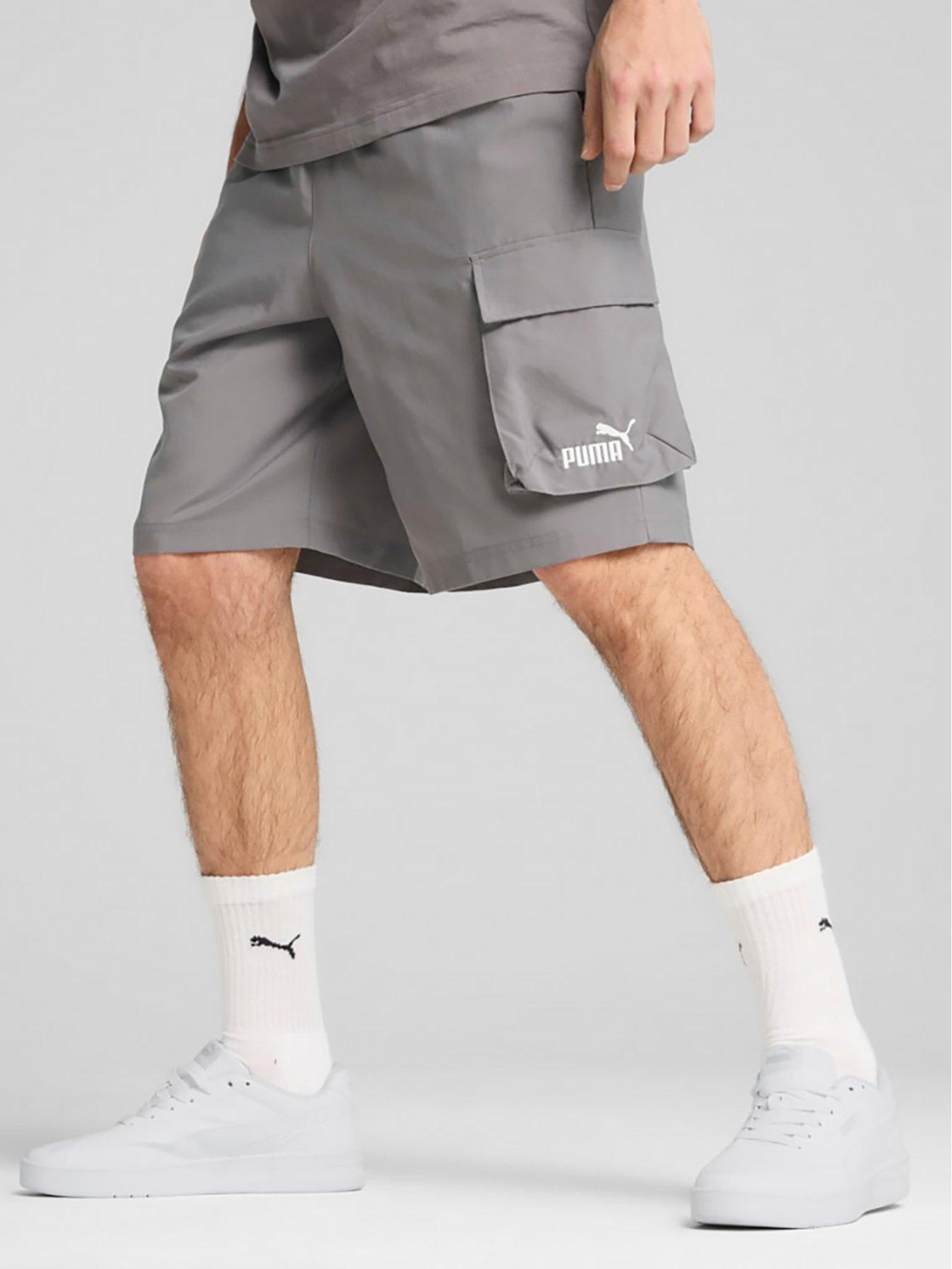 puma-mens-essential-no-1-logo-9-inch-woven-cargo-shorts-grey