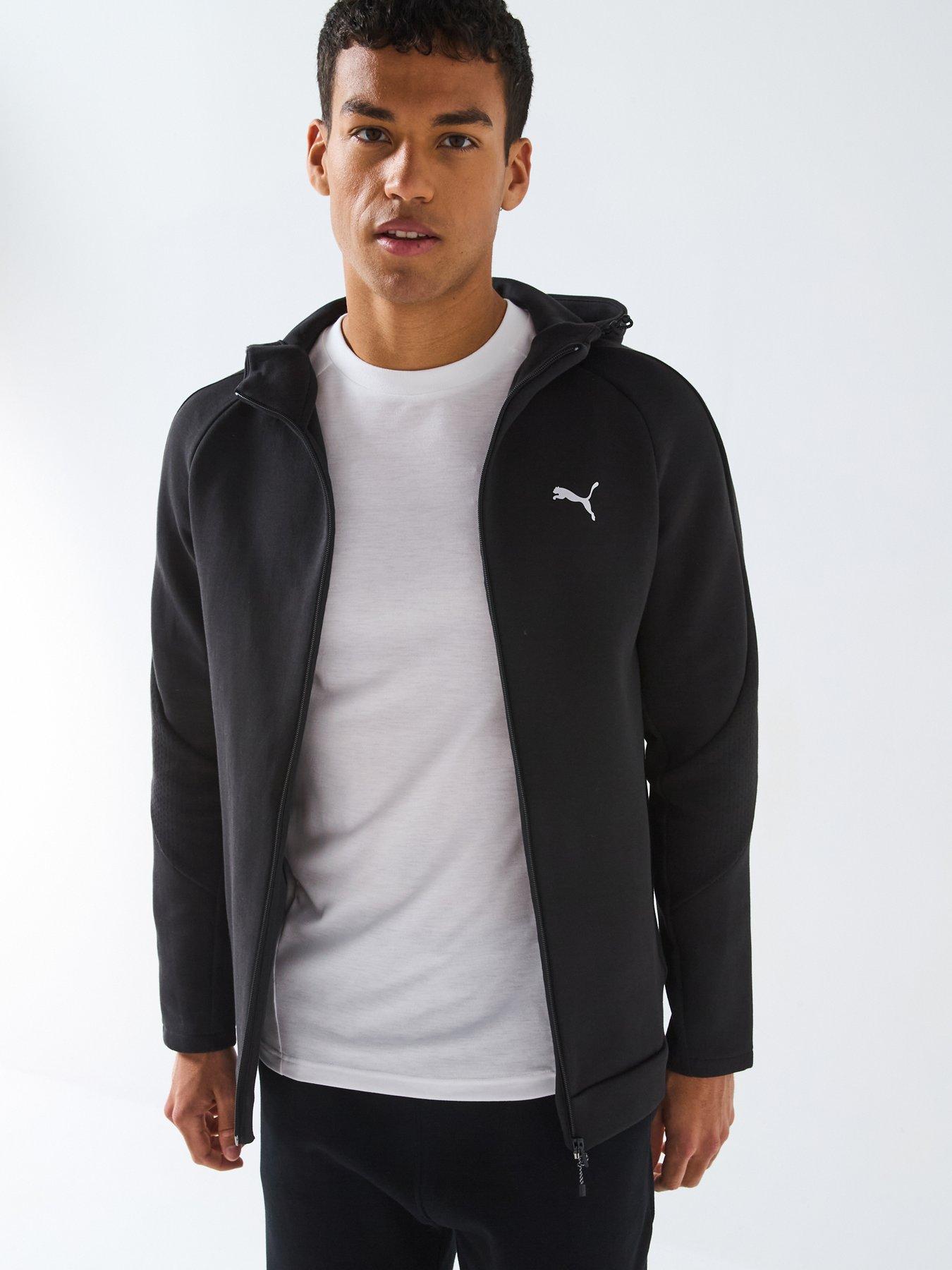 Puma Men's Evostripe Full-Zip Hoodie - Black