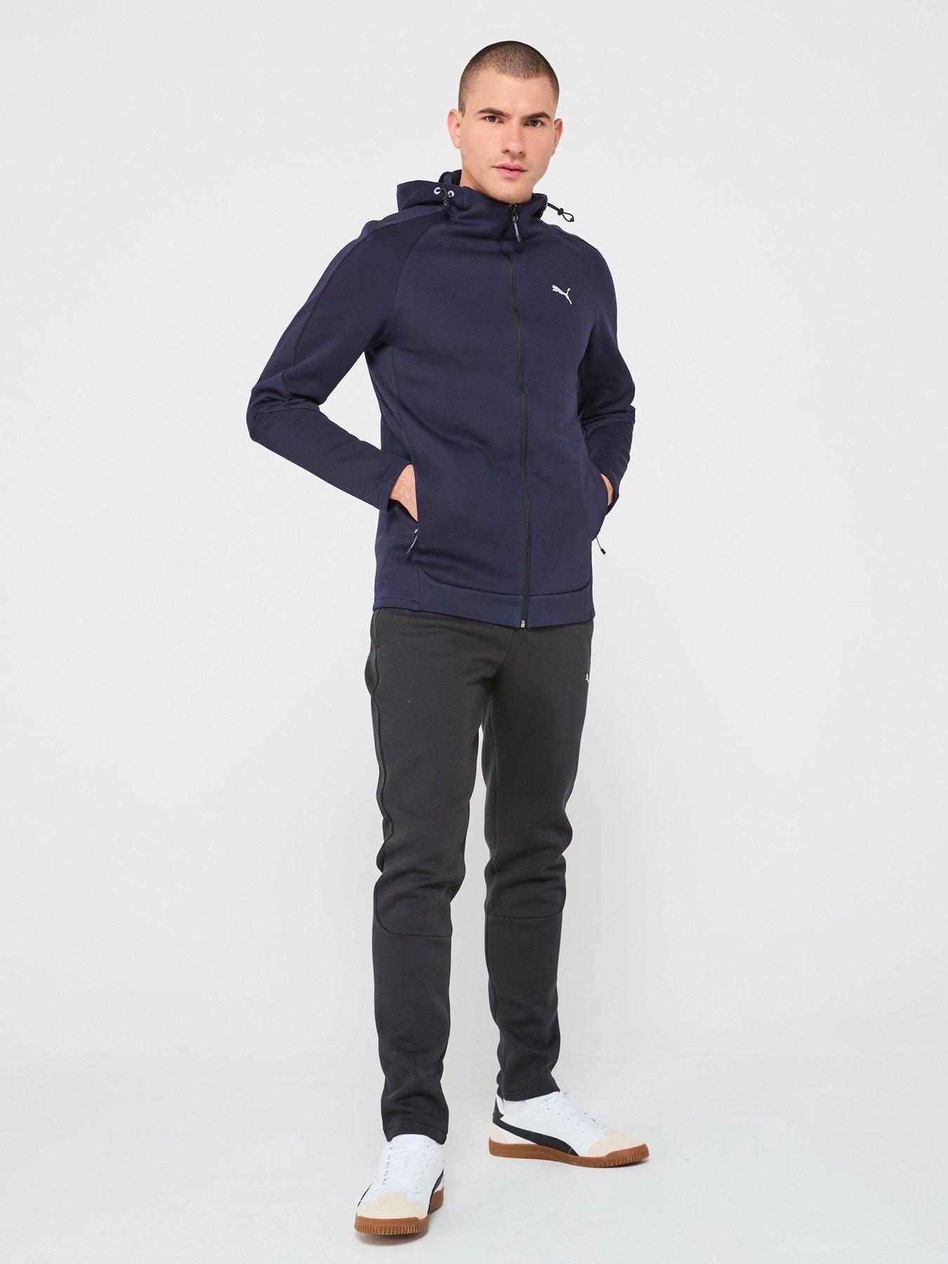  image of puma-mens-evostripe-full-zip-hoodie-navy
