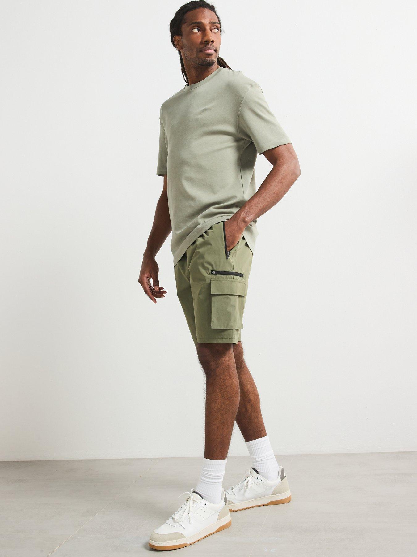 Image 3 of 6 of Very Man Relaxed Fit Interlock T-Shirt - Sage Green