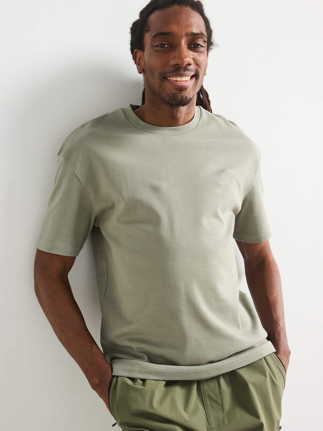 Image 5 of 6 of Very Man Relaxed Fit Interlock T-Shirt - Sage Green