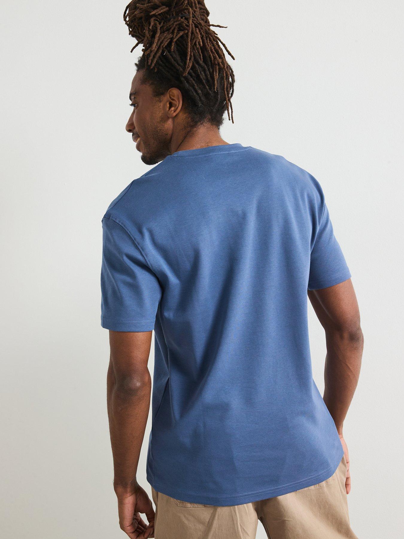  image of very-man-relaxed-fit-interlock-t-shirt-blue
